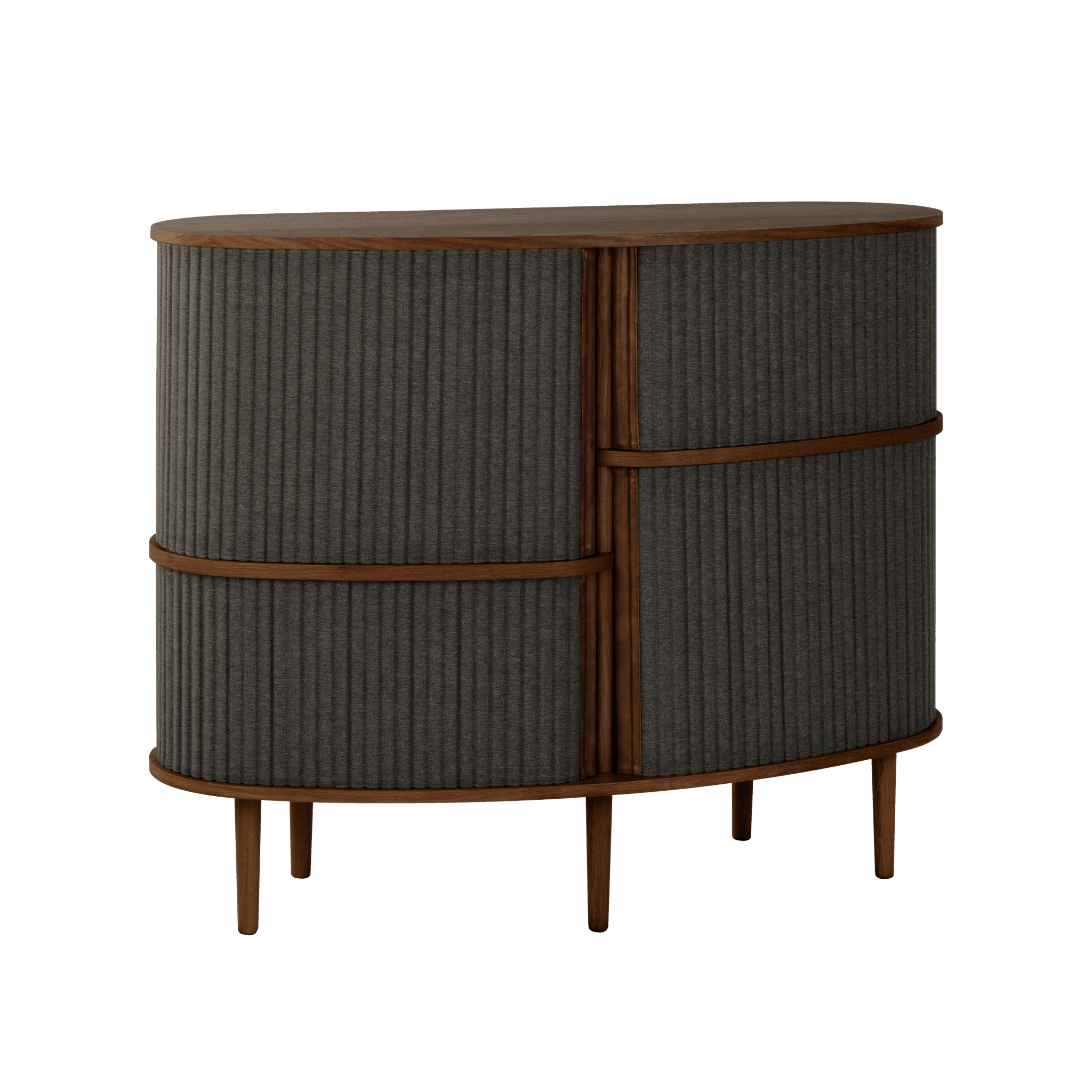 Kredens AUDACIOUS antracytowy z ciemnym dębem UMAGE Eye on Design