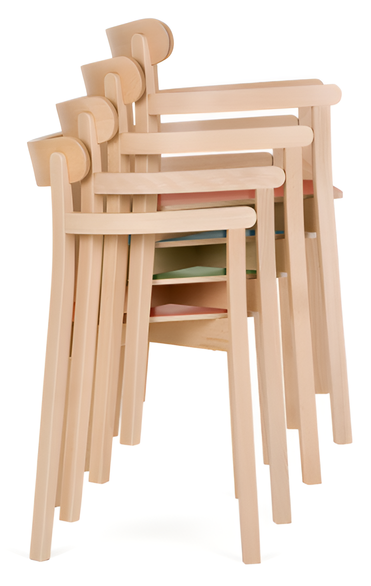 Chair with icho B-4420 Points. Beech wood