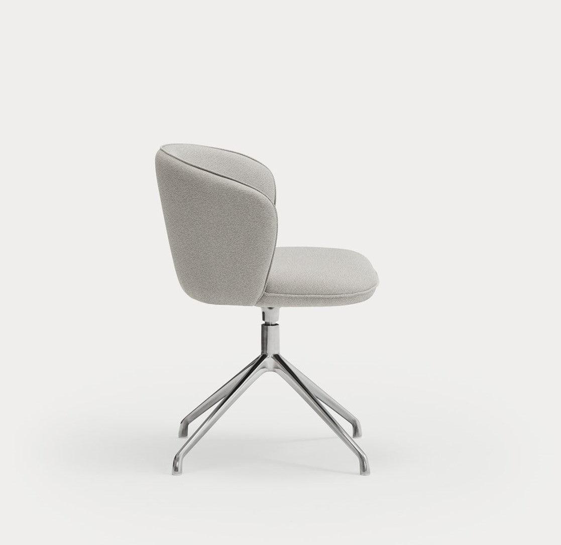 Krzesło ADD szary z chromowaną podstawą Teulat Eye on Design