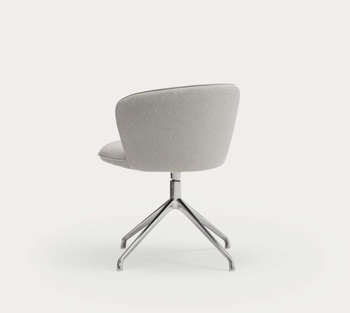 Krzesło ADD szary z chromowaną podstawą Teulat Eye on Design