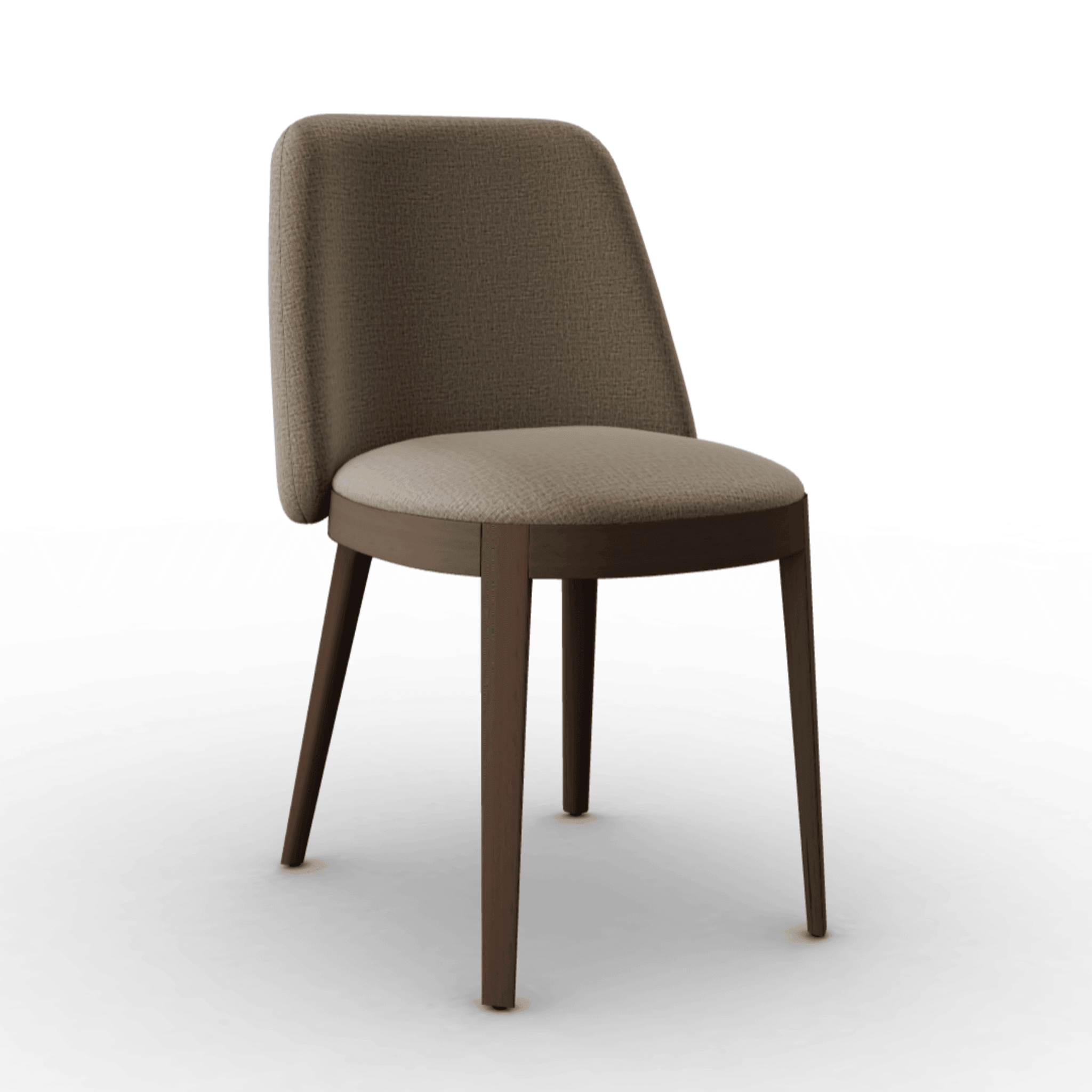 Krzesło ADÈL melanż beżowy Calligaris ciemnobrązowa Eye on Design