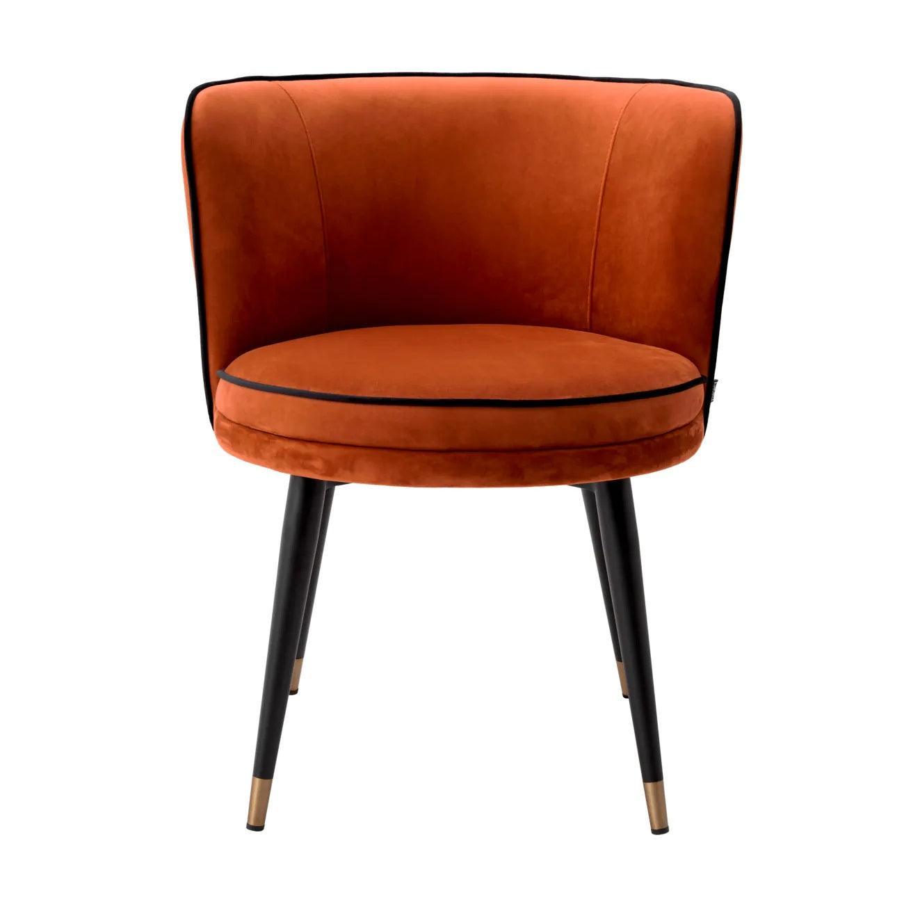 Krzesło aksamitne GRENADA terracotta Eichholtz Eye on Design
