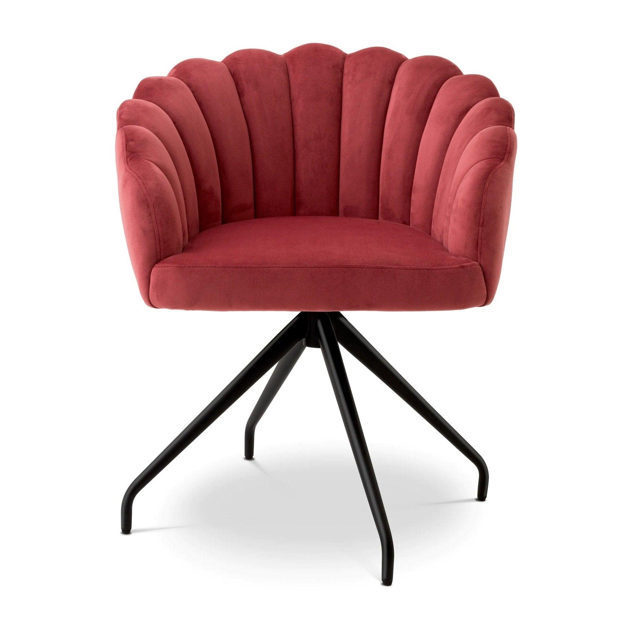 Krzesło aksamitne LUZERN koralowy Eichholtz Eye on Design