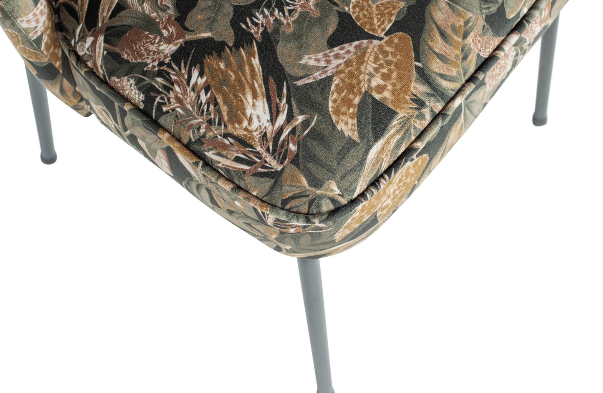 Krzesło aksamitne VOGUE BOUQUET roślinny print Be Pure Eye on Design