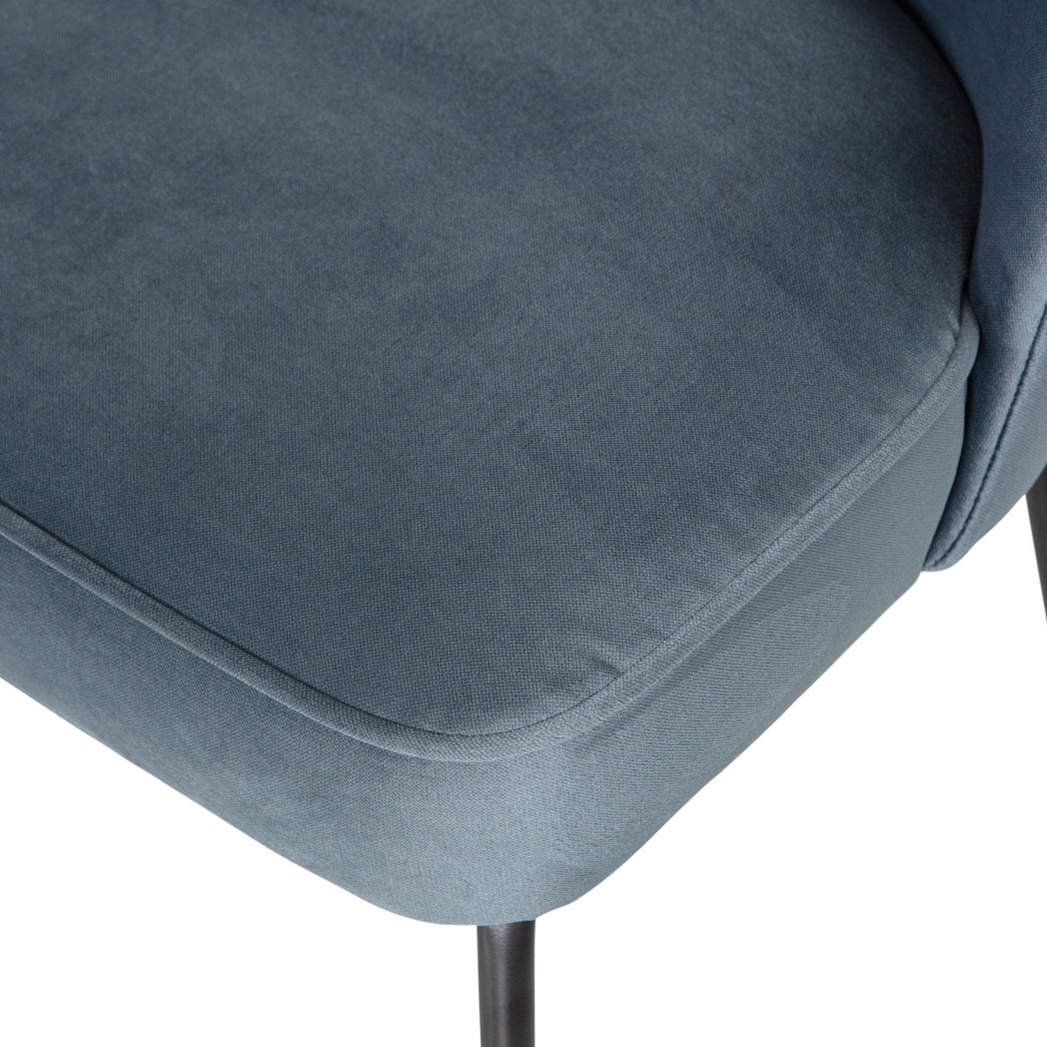 Krzesło aksamitne VOGUE ciemnoniebieski Be Pure Eye on Design