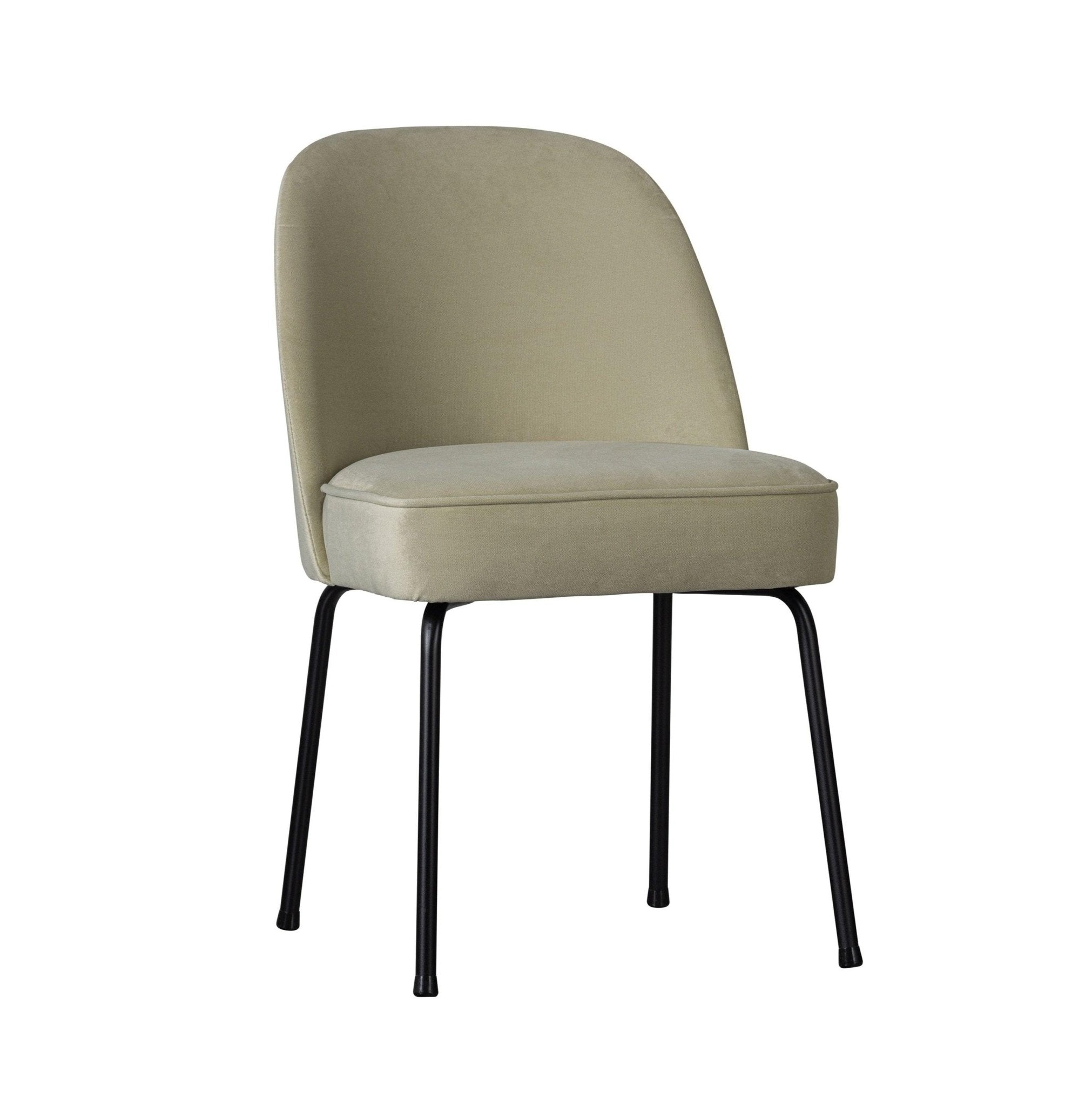 Krzesło aksamitne VOGUE pistacjowy Be Pure Eye on Design