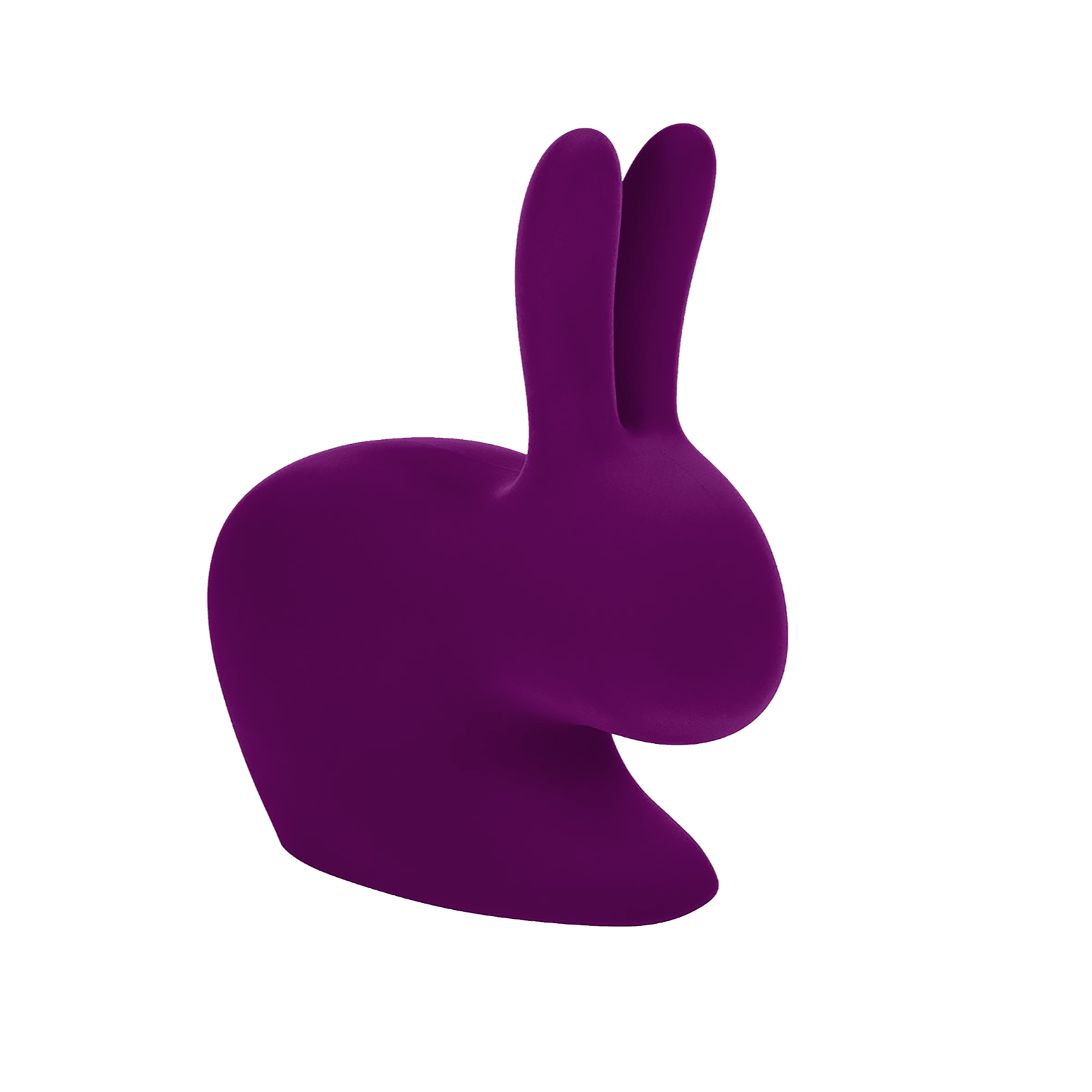 Krzesło BABY RABBIT VELVET fioletowy Qeeboo Eye on Design
