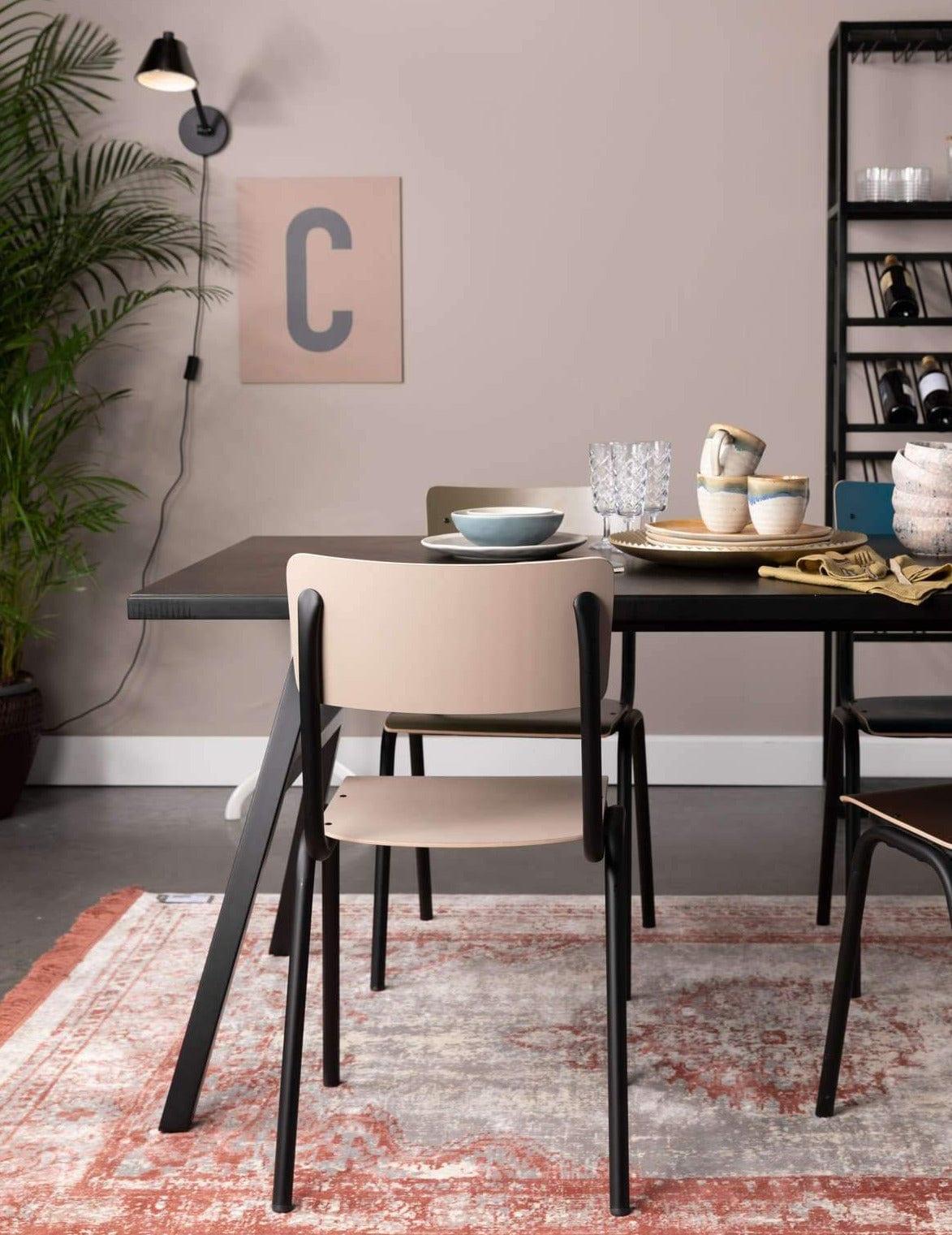 Krzesło BACK TO SCHOOL beżowy Zuiver Eye on Design