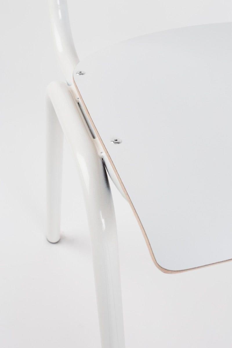 Krzesło BACK TO SCHOOL biały Zuiver Eye on Design