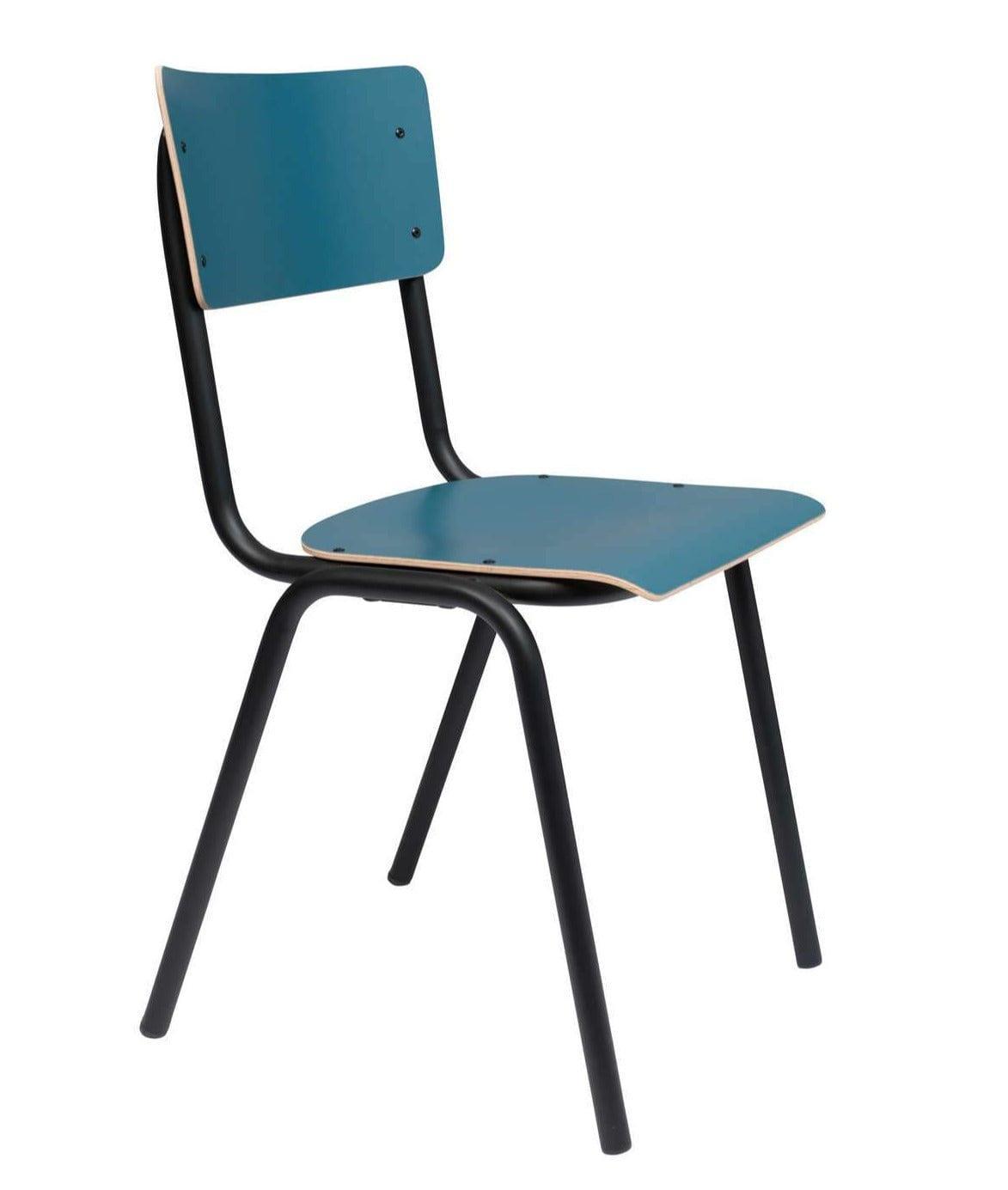 Krzesło BACK TO SCHOOL niebieski Zuiver Eye on Design