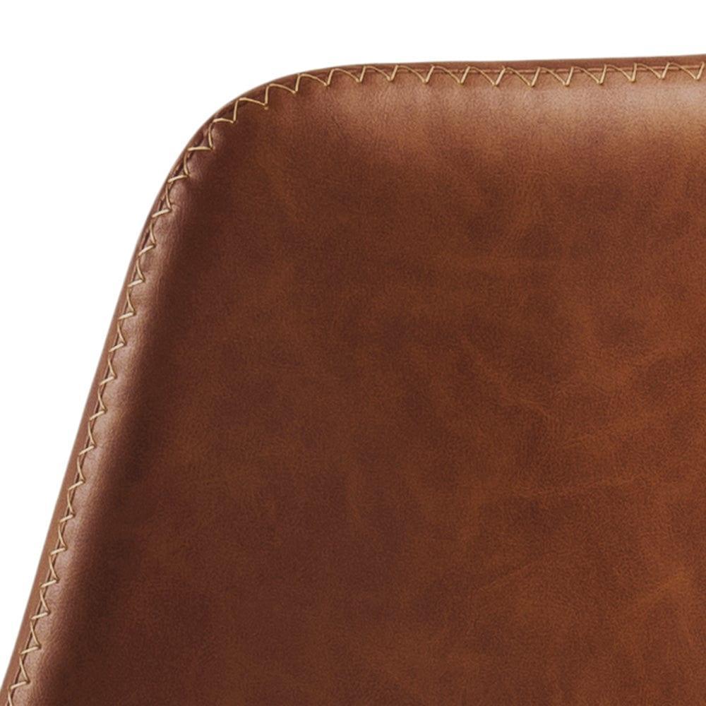 Krzesło barowe ALVA brandy ekoskóra Actona Eye on Design