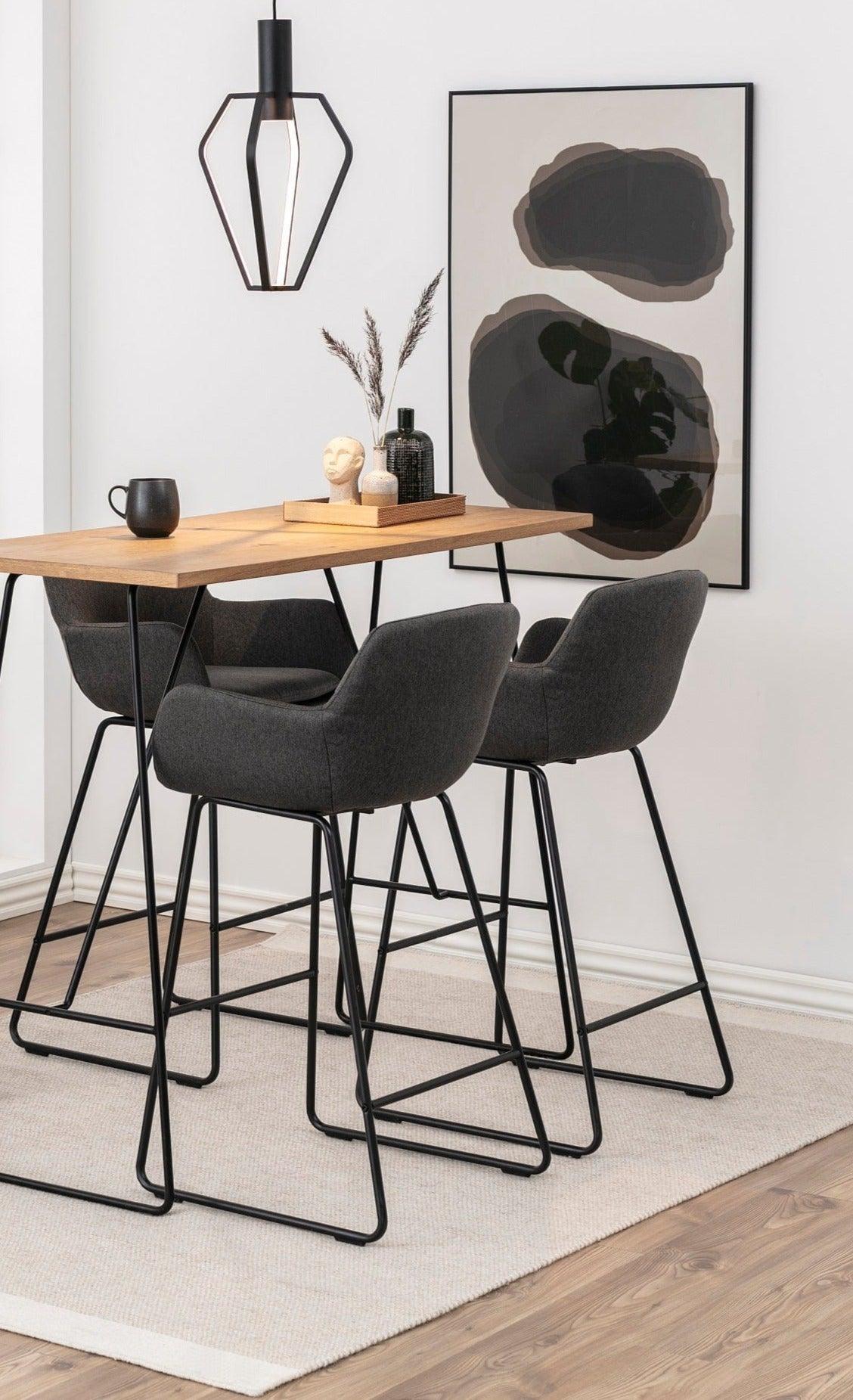 Krzesło barowe ALVAR ciemnoszary Actona Eye on Design