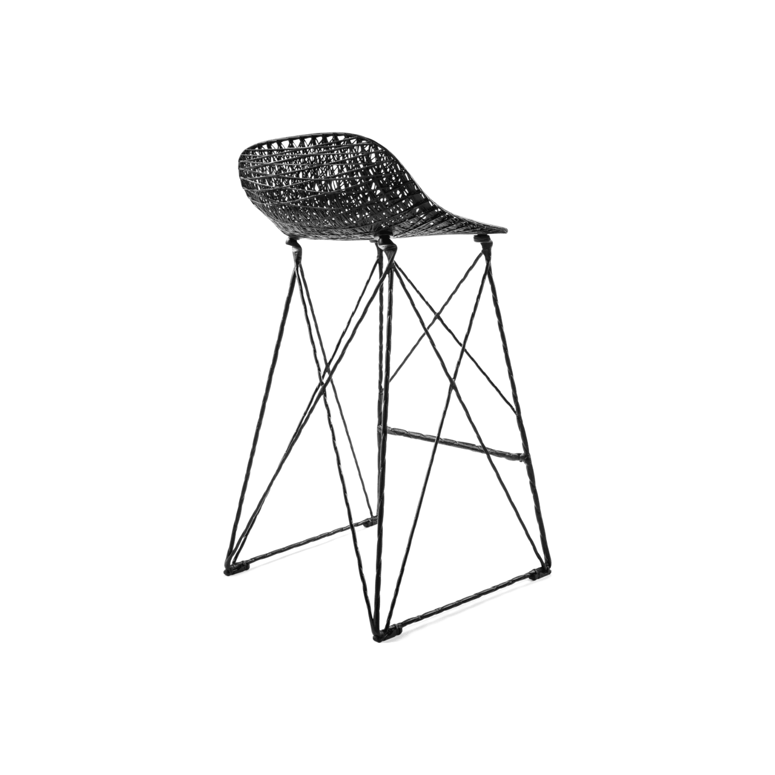 Krzesło barowe CARBON czarny Moooi Eye on Design