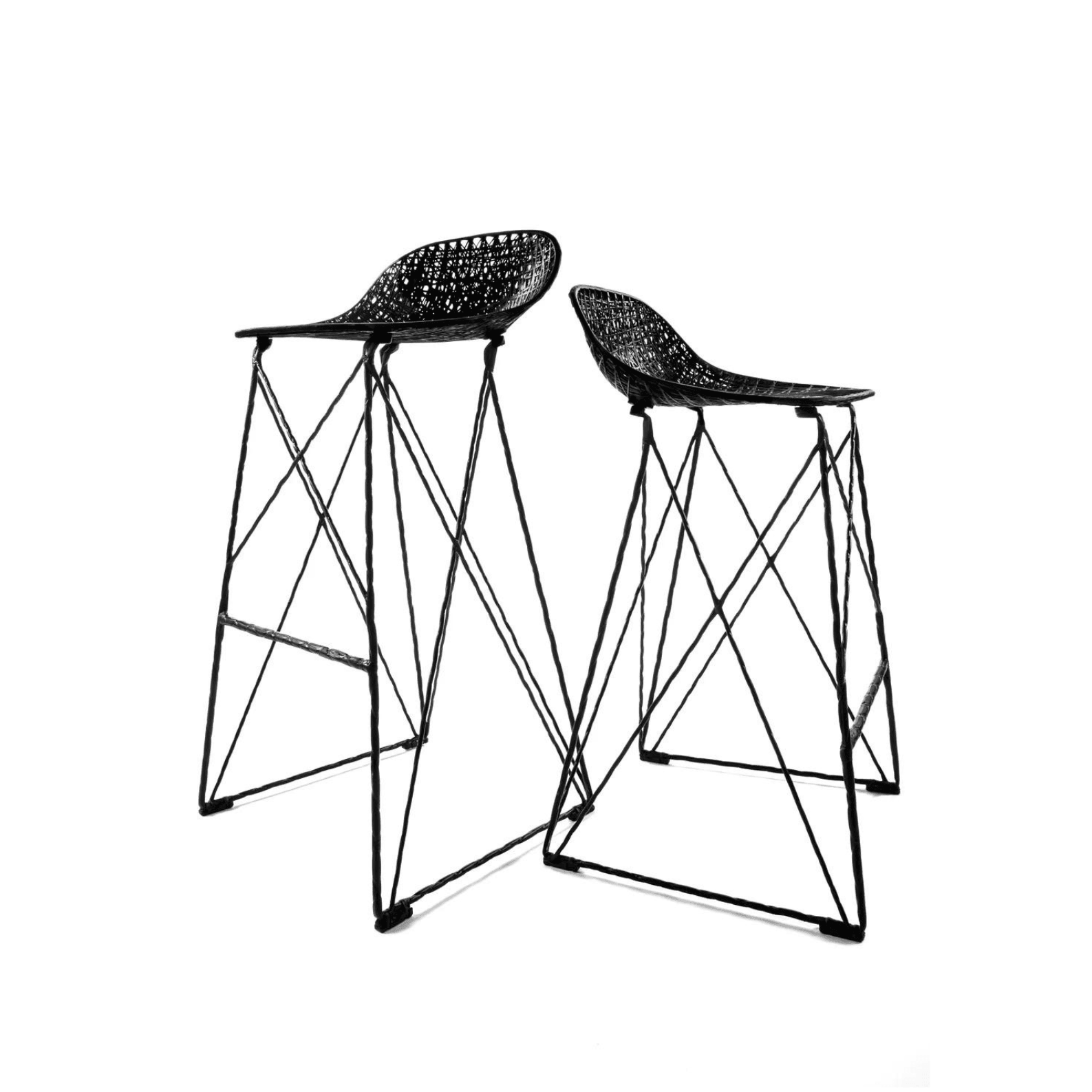 Krzesło barowe CARBON czarny Moooi Eye on Design
