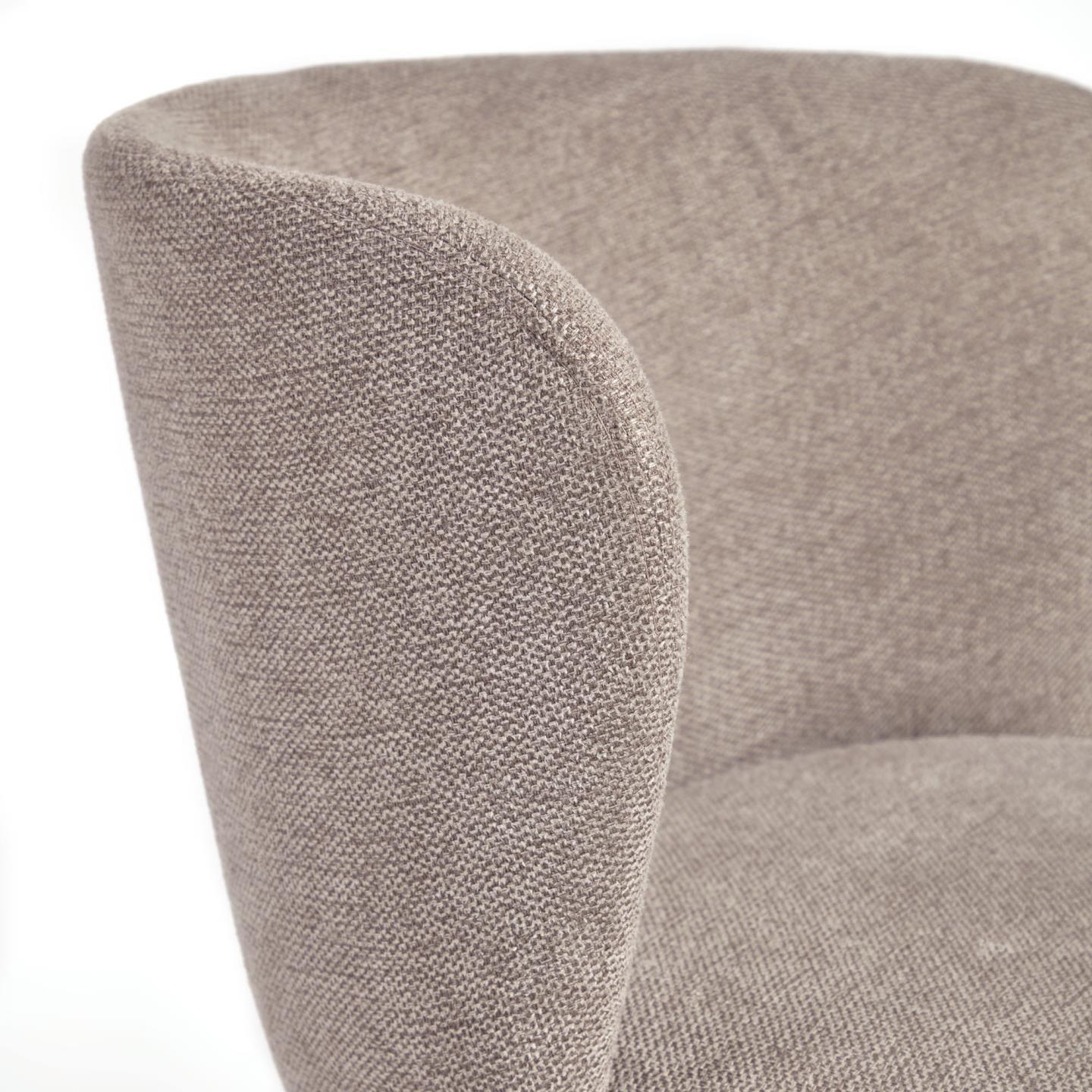 Krzesło barowe CISELIA jasnobrązowy szenil La Forma Eye on Design