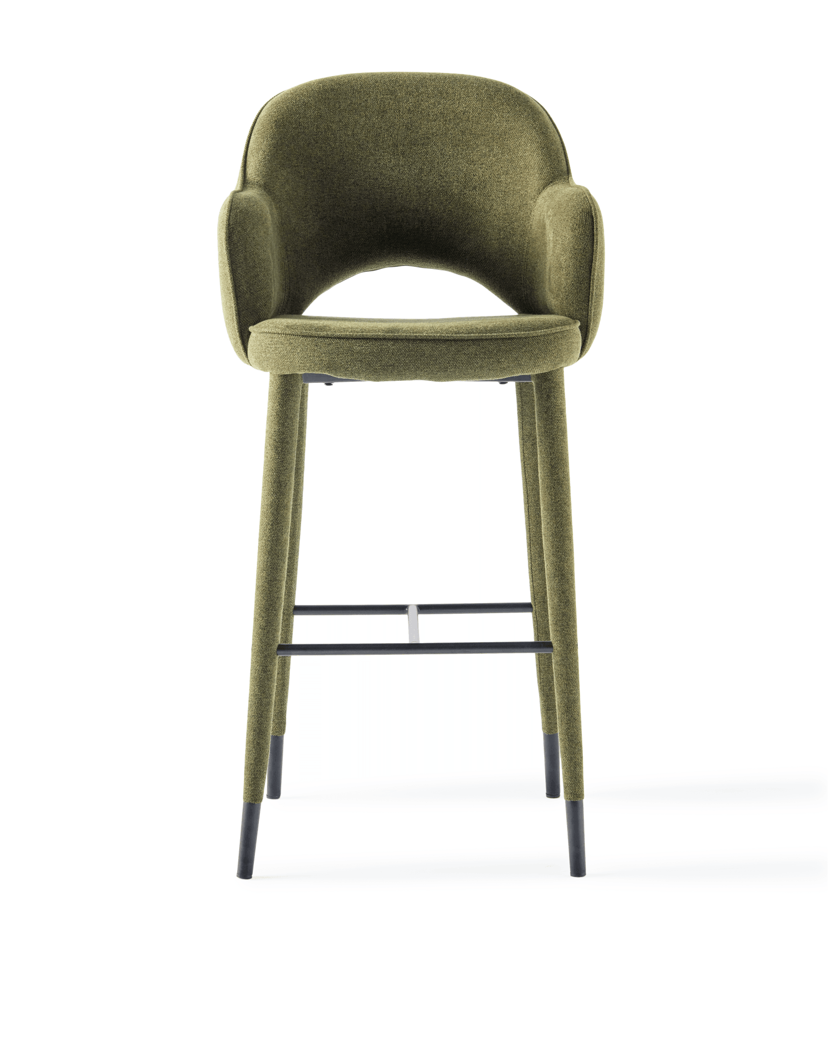 Krzesło barowe COSY oliwkowy Pols Potten Eye on Design