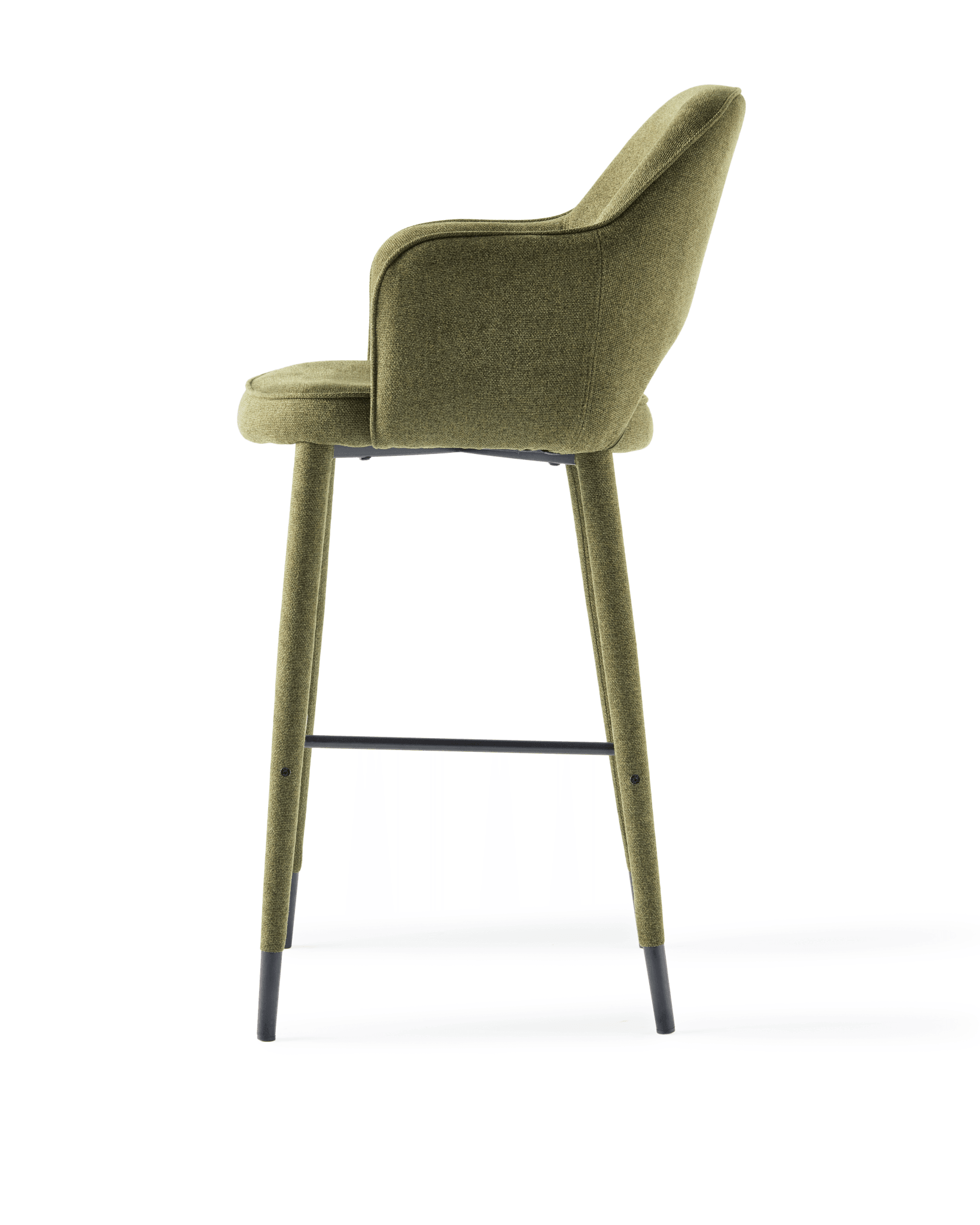 Krzesło barowe COSY oliwkowy Pols Potten Eye on Design