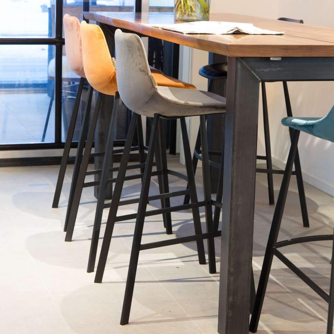 Krzesło barowe FRANKY szary Dutchbone Eye on Design