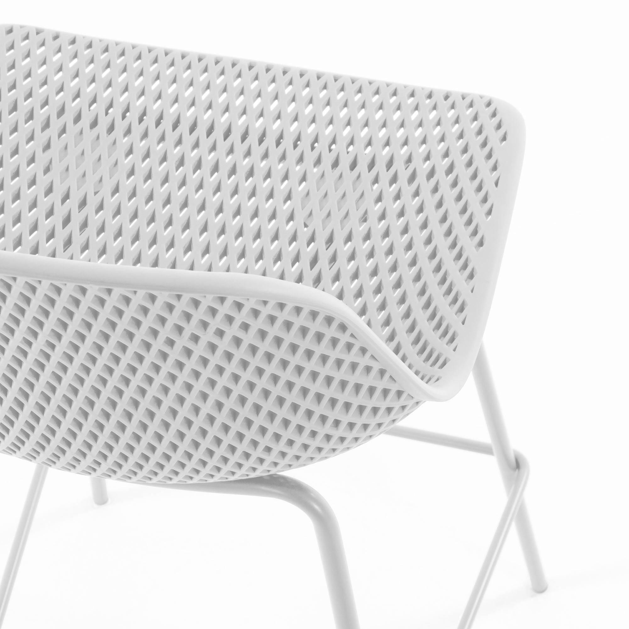 Krzesło barowe ogrodowe QUINBY biały La Forma Eye on Design