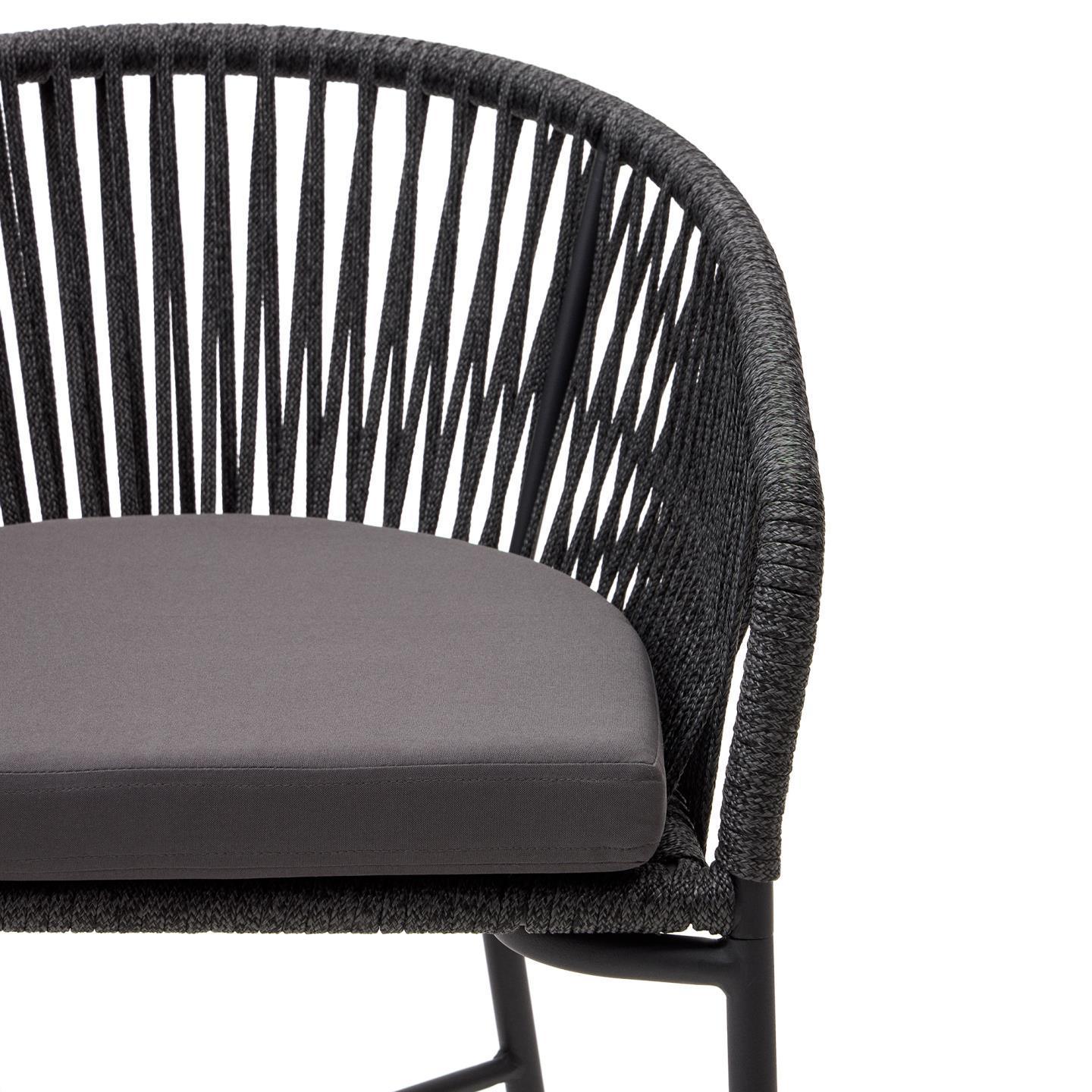 Krzesło barowe ogrodowe YANET czarny La Forma Eye on Design