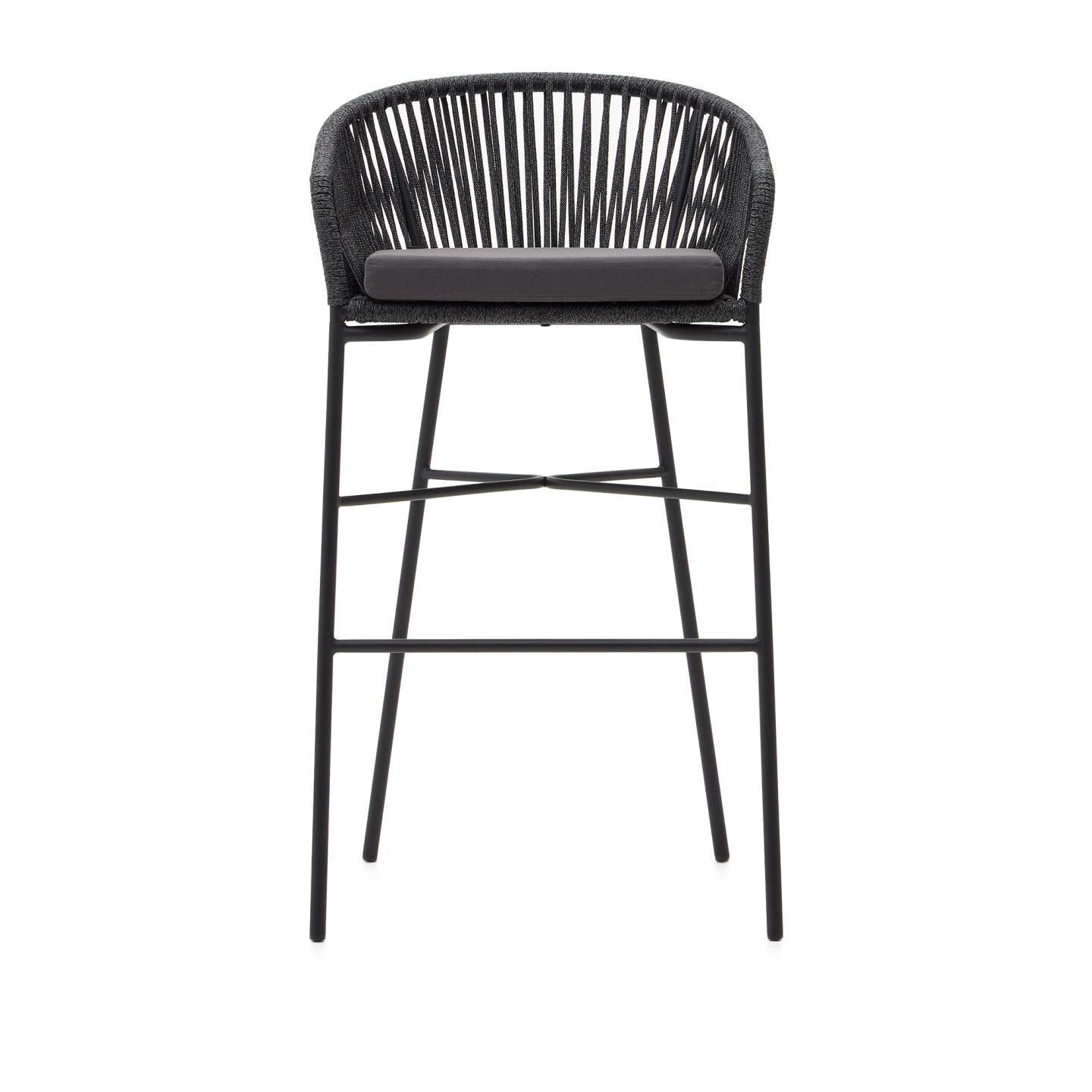 Krzesło barowe ogrodowe YANET czarny La Forma Eye on Design