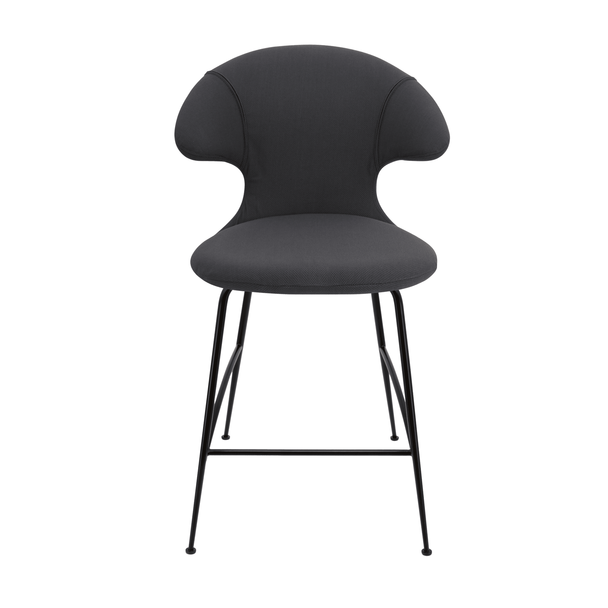 Krzesło barowe TIME FLIES antracytowy z czarną podstawą UMAGE 102 cm Eye on Design