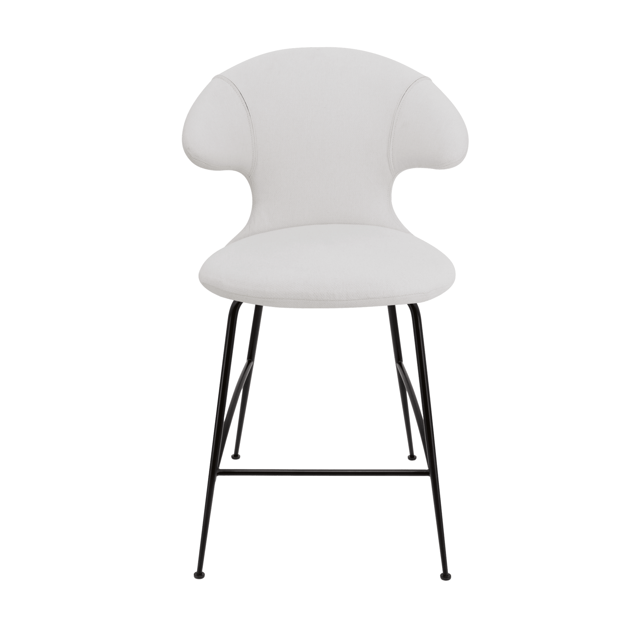 Krzesło barowe TIME FLIES baby blue z czarną podstawą UMAGE 102 cm Eye on Design