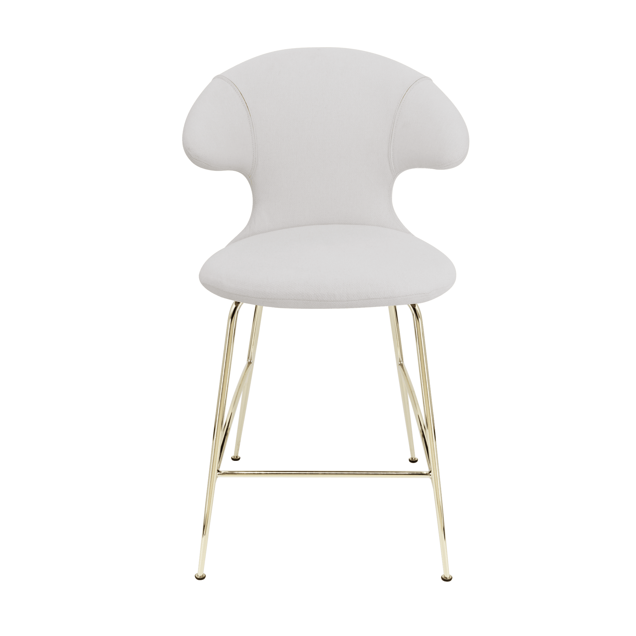 Krzesło barowe TIME FLIES baby blue ze złotą podstawą UMAGE 102 cm Eye on Design