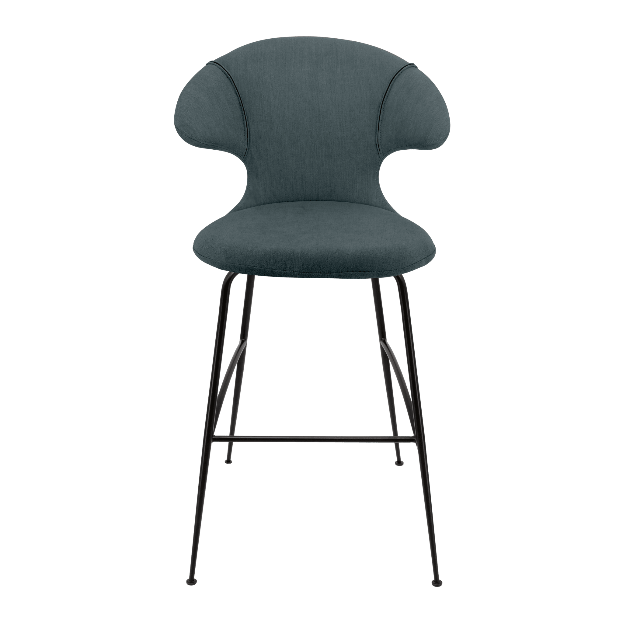 Krzesło barowe TIME FLIES granatowy z czarną podstawą UMAGE 112 cm Eye on Design