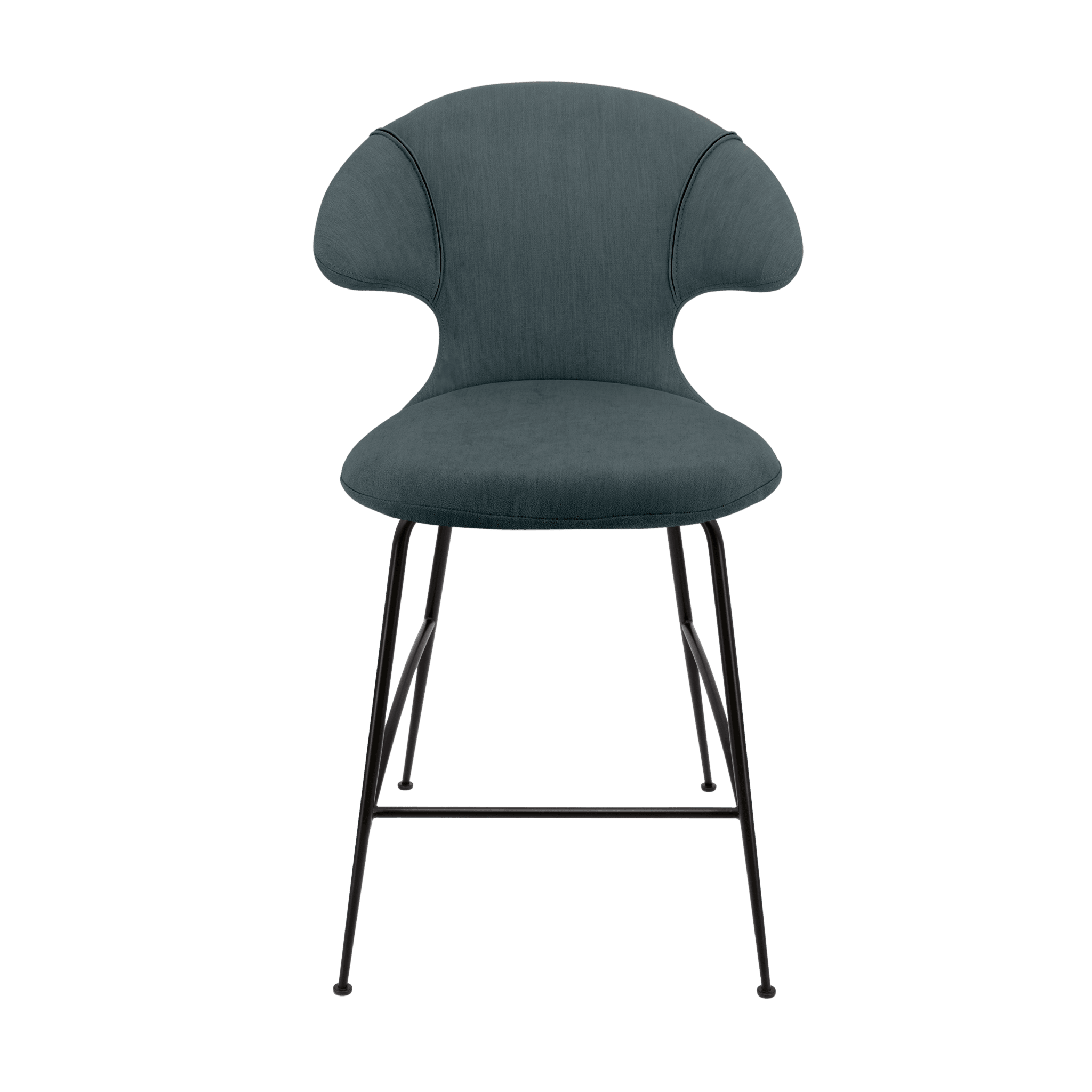 Krzesło barowe TIME FLIES szaroniebieski z czarną podstawą UMAGE 102 cm Eye on Design