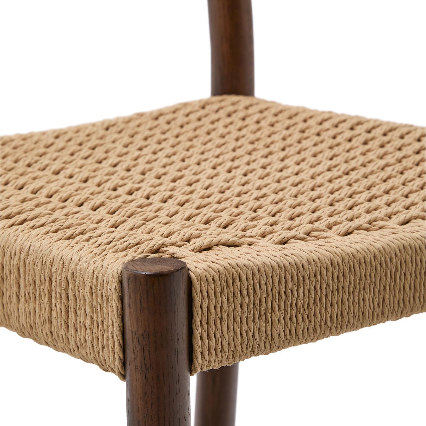 Krzesło barowe YALIA orzechowe drewno dębowe La Forma Eye on Design