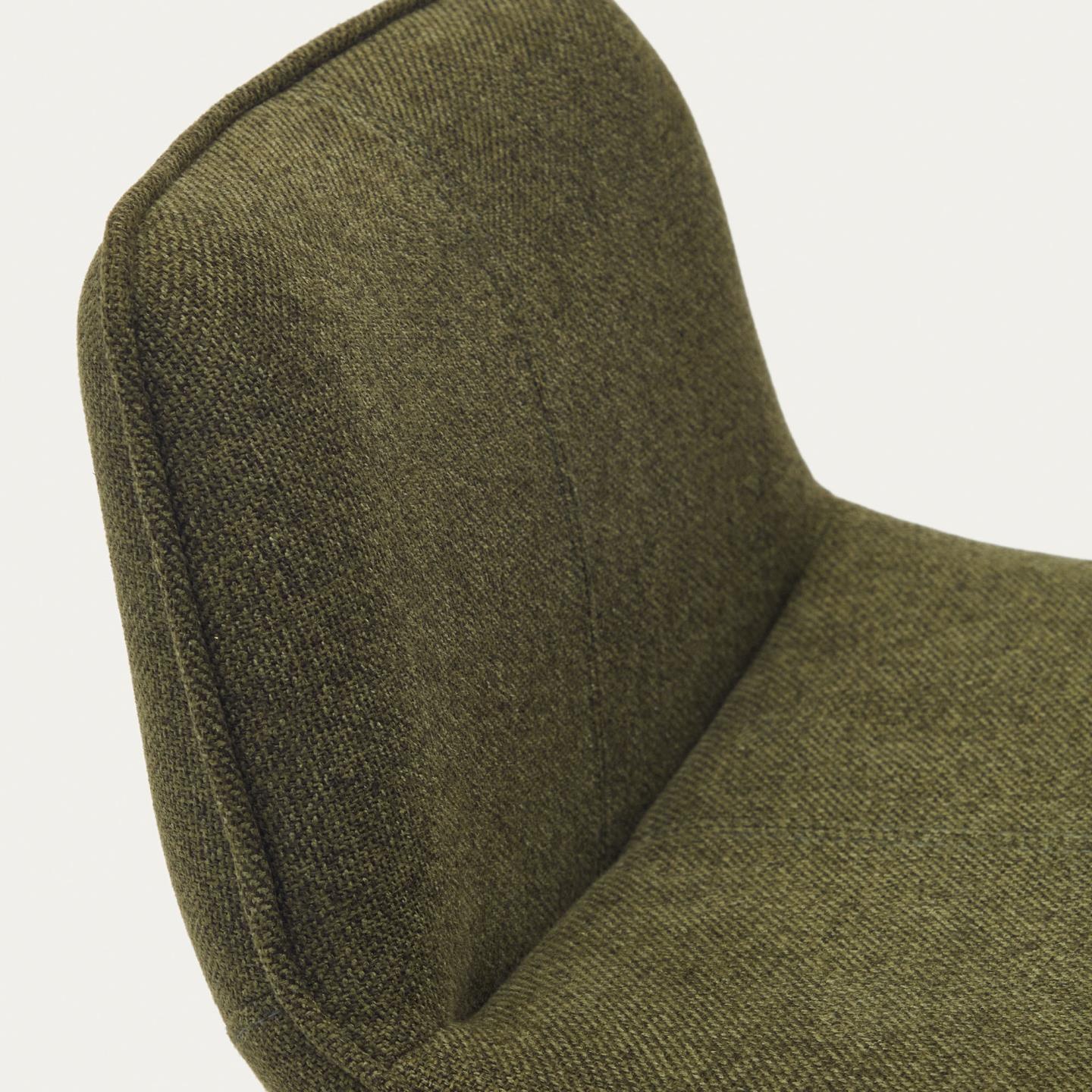 Krzesło barowe ZENDA ciemnozielony szenil La Forma Eye on Design