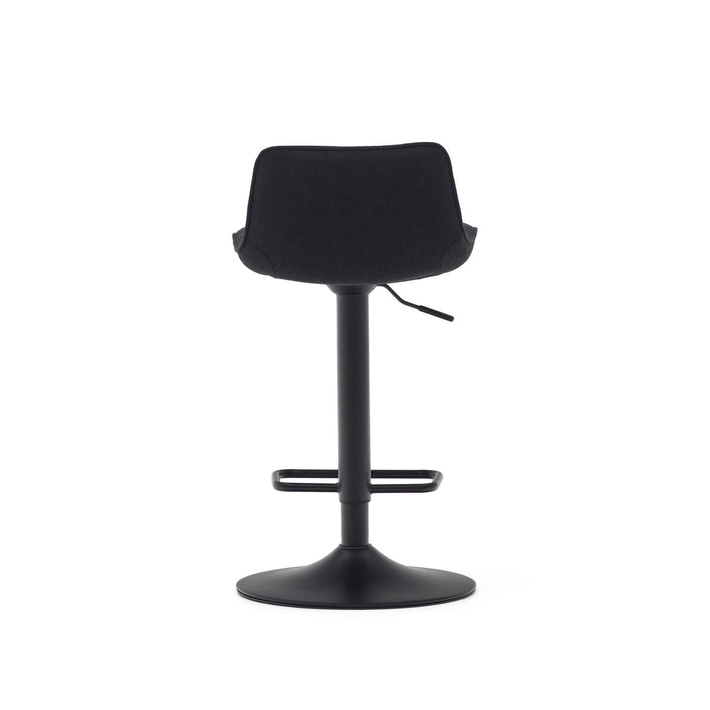 Krzesło barowe ZENDA czarny szenil La Forma Eye on Design