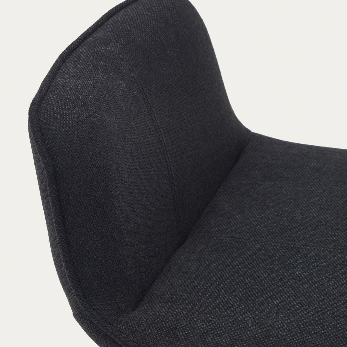 Krzesło barowe ZENDA czarny szenil La Forma Eye on Design