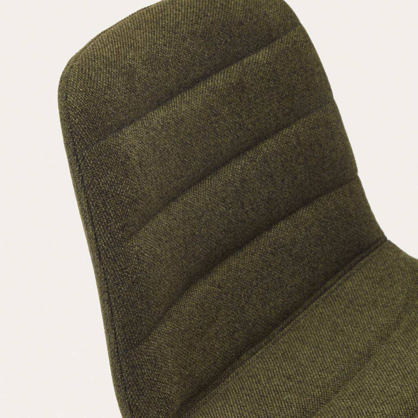 Krzesło barowe ZUNILDA ciemnozielony szenil La Forma Eye on Design