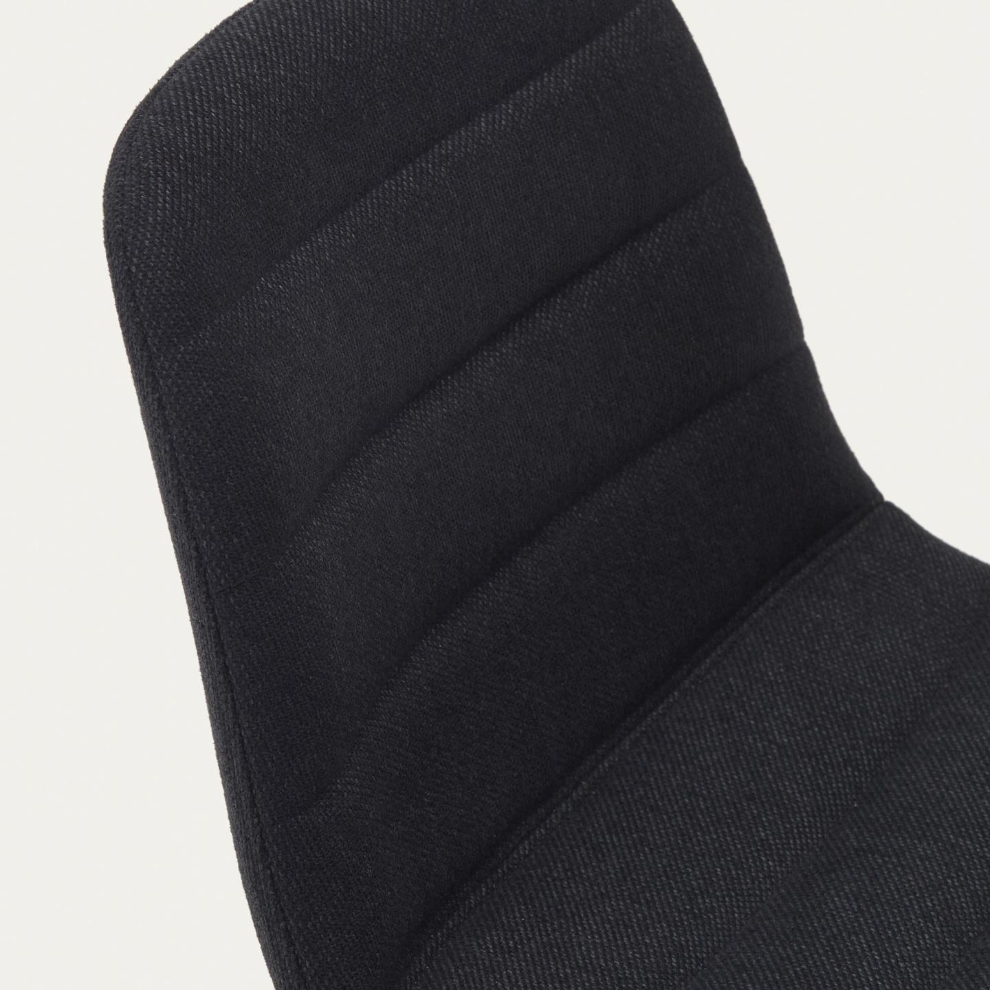 Krzesło barowe ZUNILDA czarny szenil La Forma Eye on Design