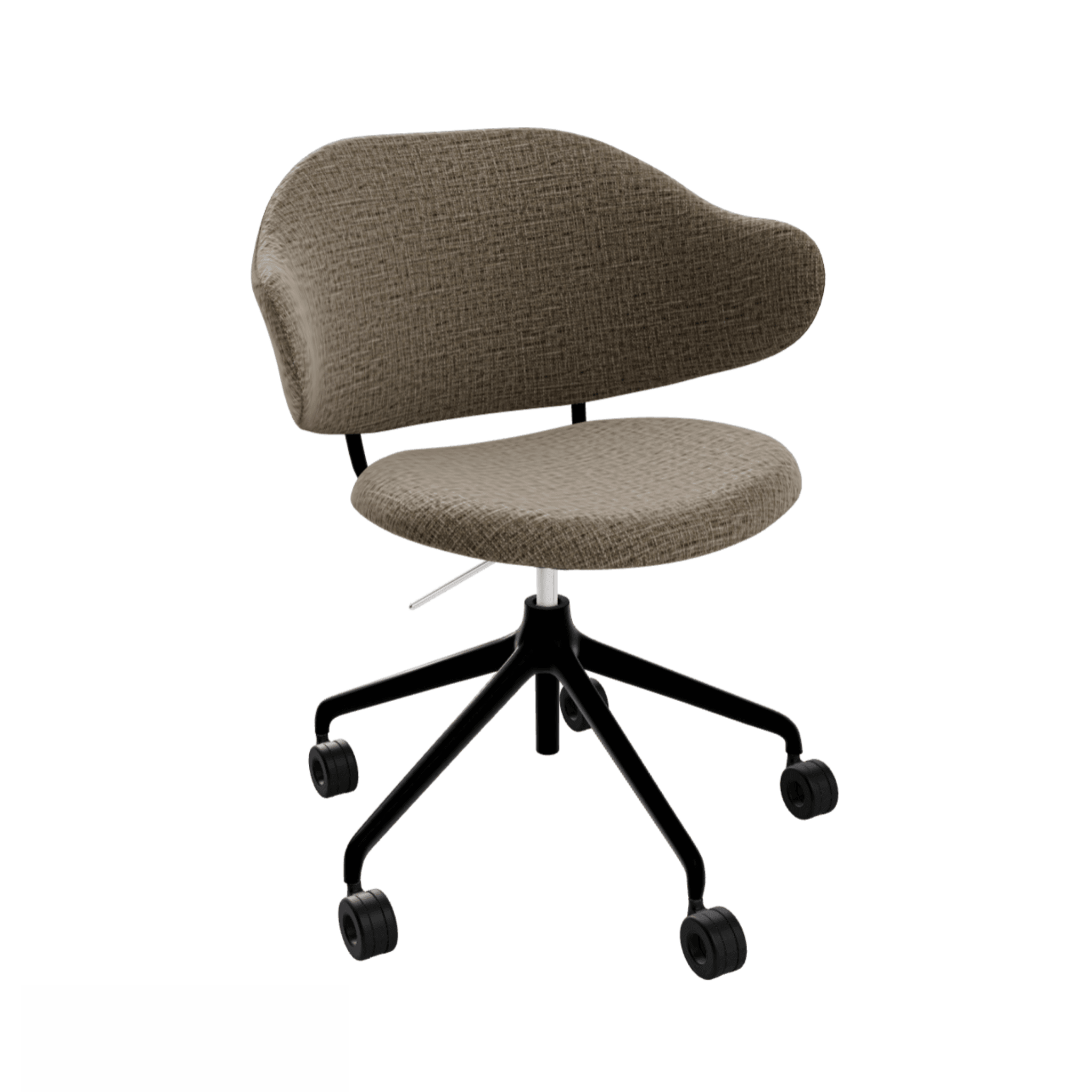 Krzesło biurowe HOLLY melanż beżowy Calligaris matowa czerń Eye on Design