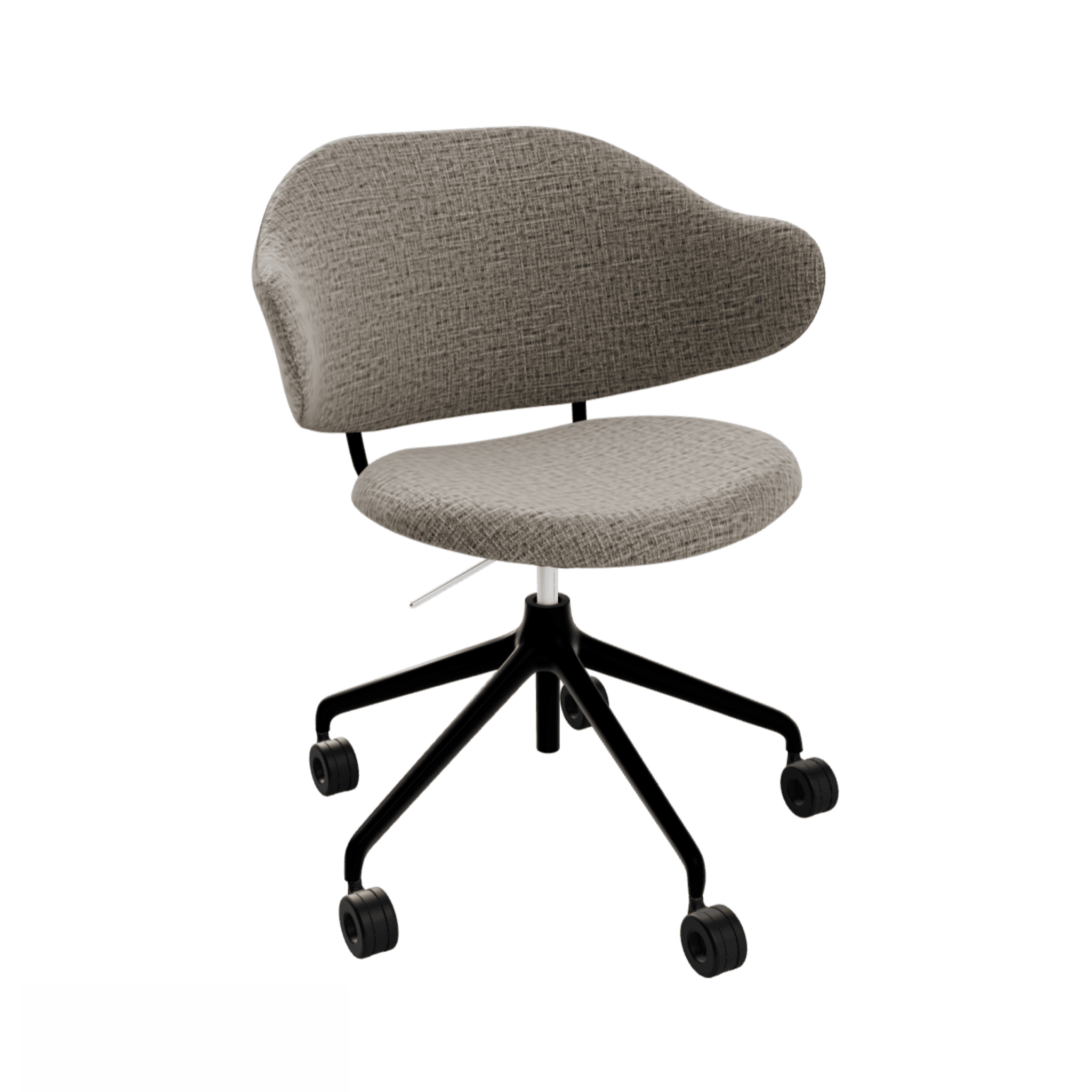 Krzesło biurowe HOLLY melanż piaskowy Calligaris matowa czerń Eye on Design