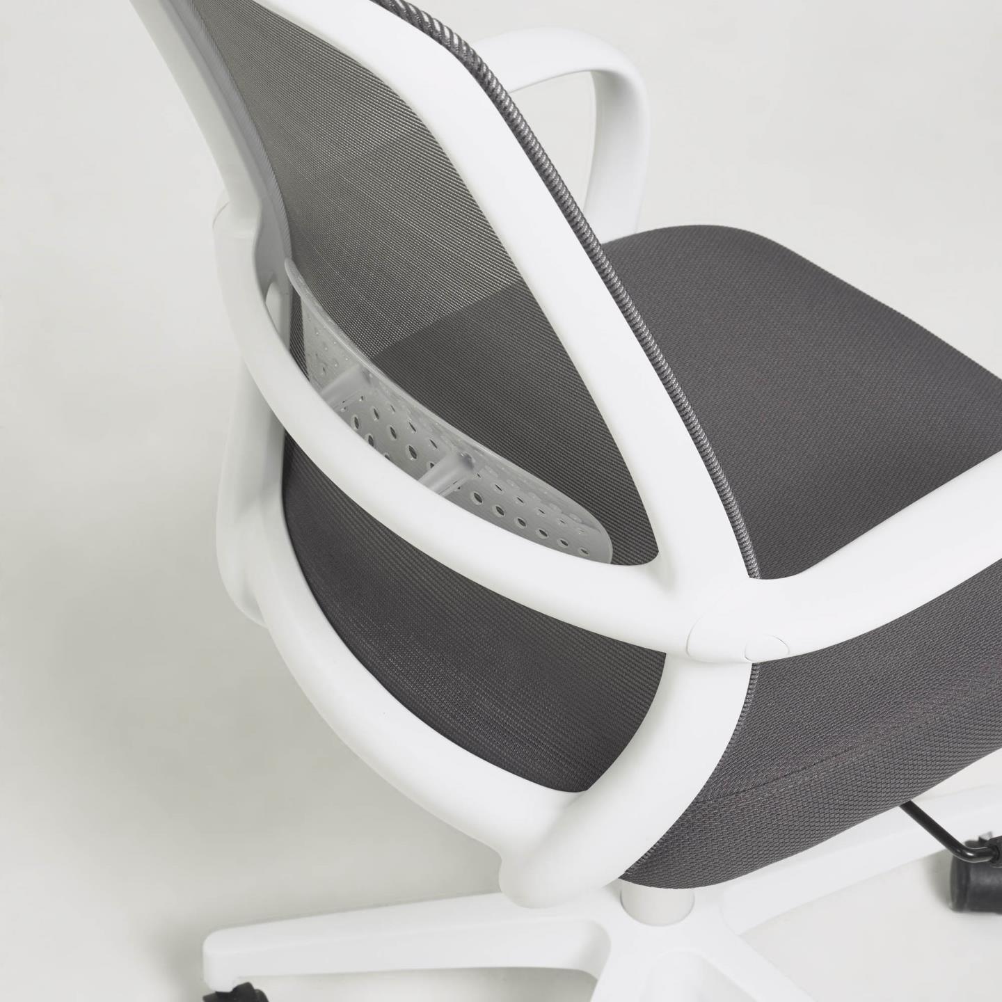 Krzesło biurowe MELVA szary z białą podstawą La Forma Eye on Design