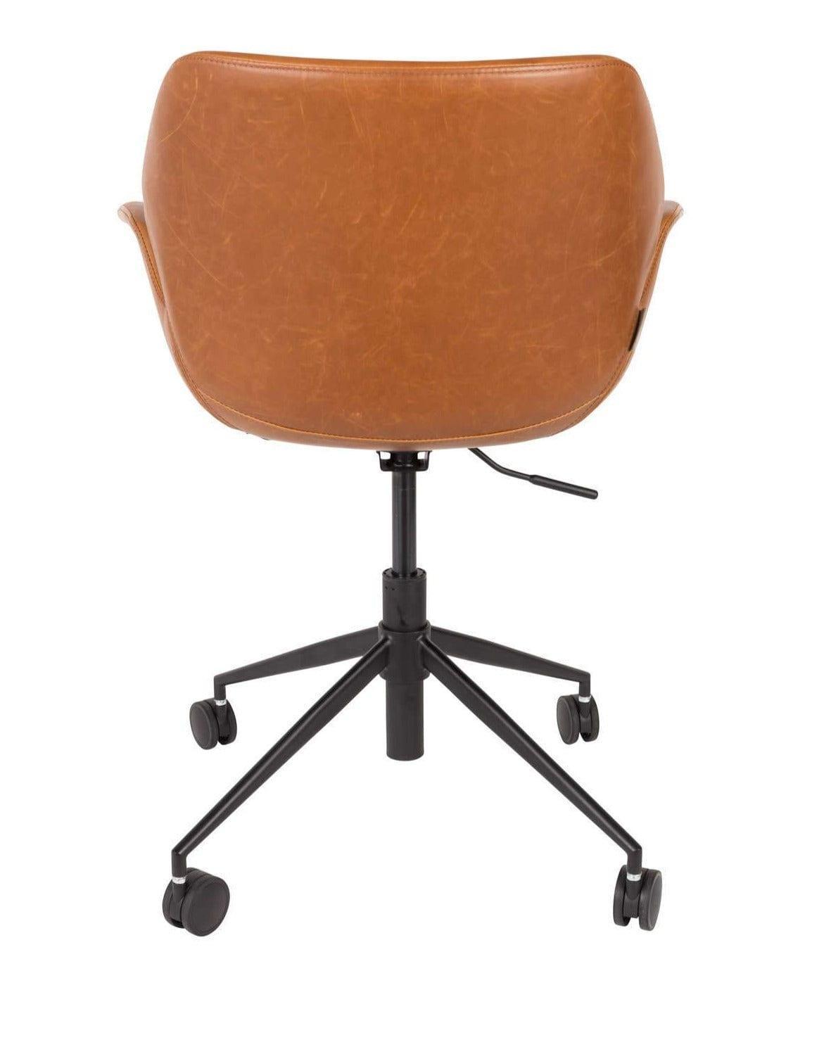 Krzesło biurowe NIKKI brązowy Zuiver Eye on Design