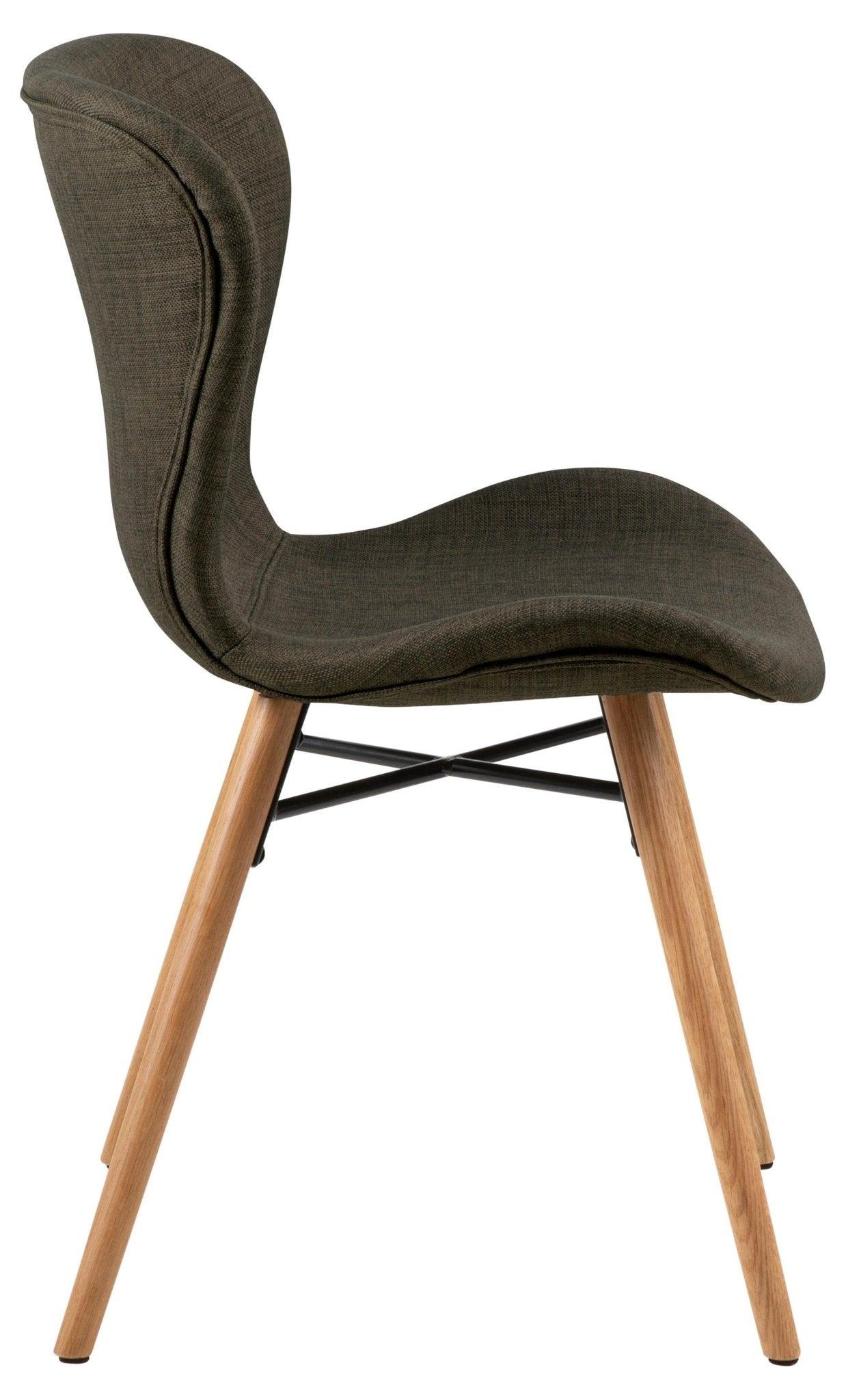 Krzesło BJORN khaki z drewnianią podstawą Home Essentials Eye on Design