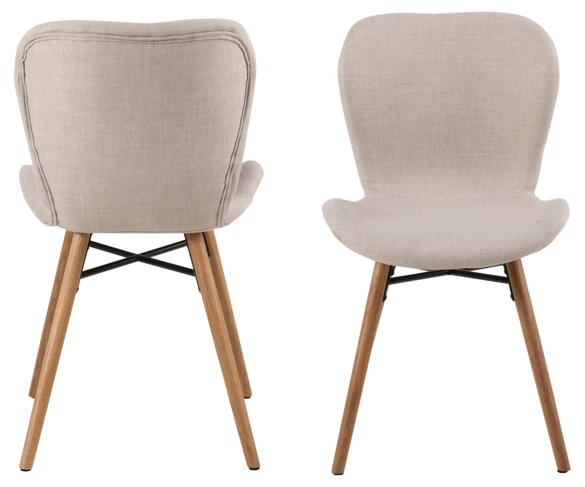 Krzesło BJORN piaskowy z drewnianią podstawą Home Essentials Eye on Design