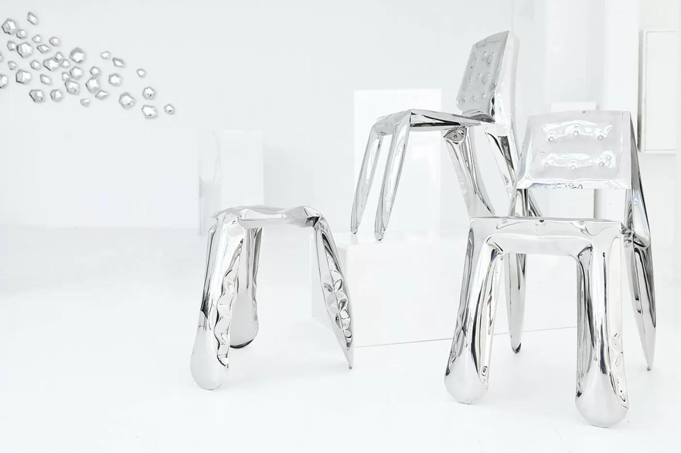 Krzesło CHIPPENSTEEL 0.5 szary mech mat Zieta Studio Eye on Design