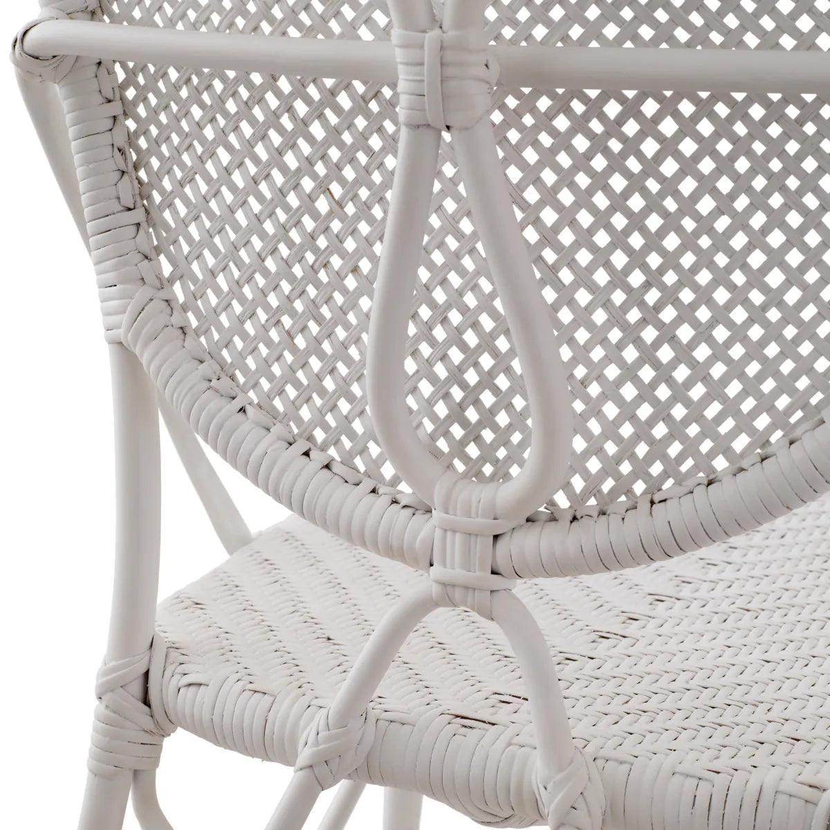 Krzesło COLONY biały rattan Eichholtz Eye on Design