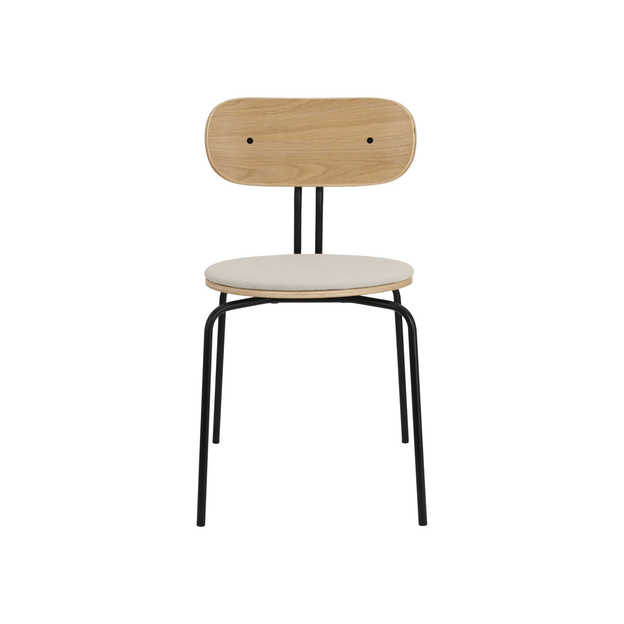Krzesło CURIOUS beżowy z czarną podstawą UMAGE Eye on Design