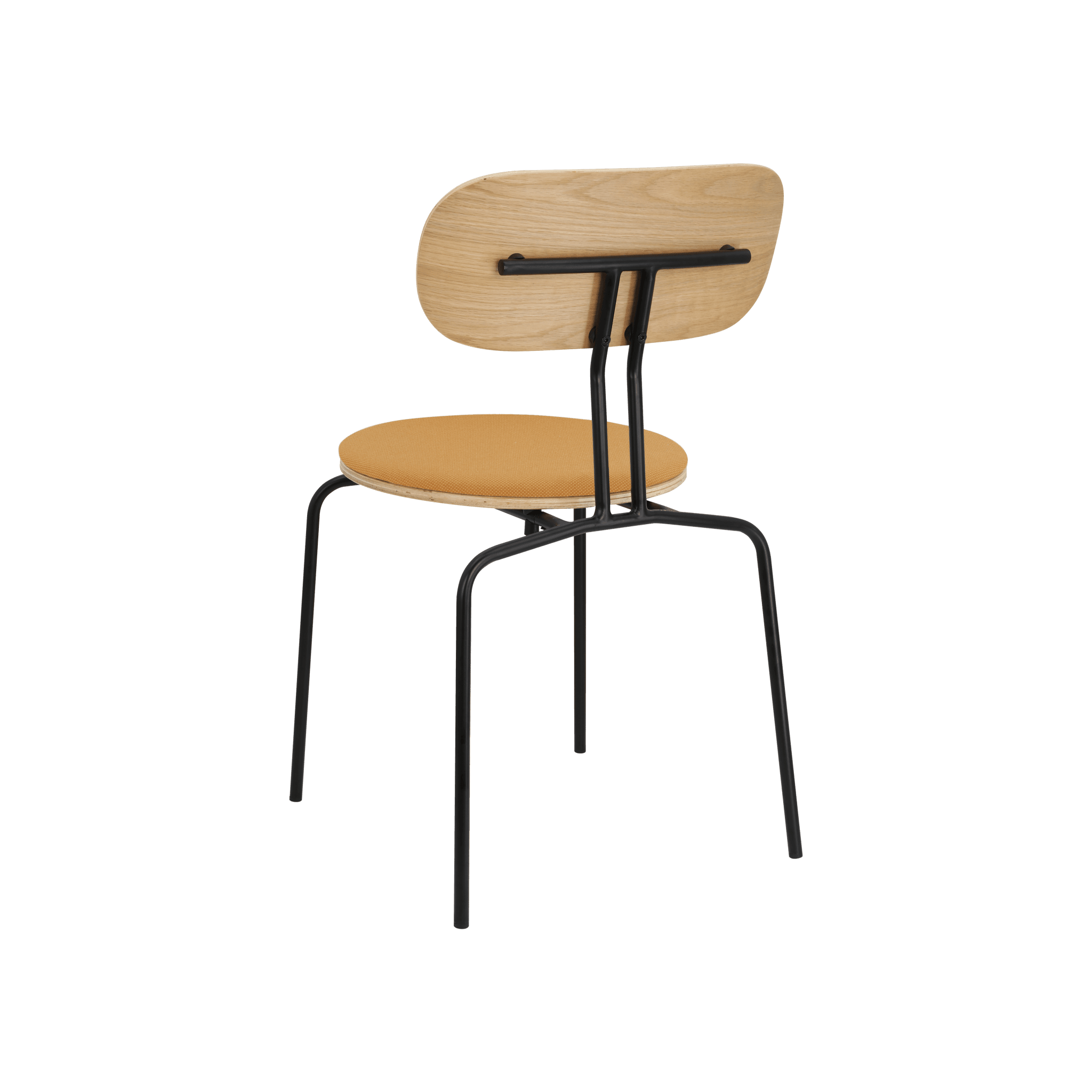 Krzesło CURIOUS bursztynowy z czarną podstawą UMAGE Eye on Design