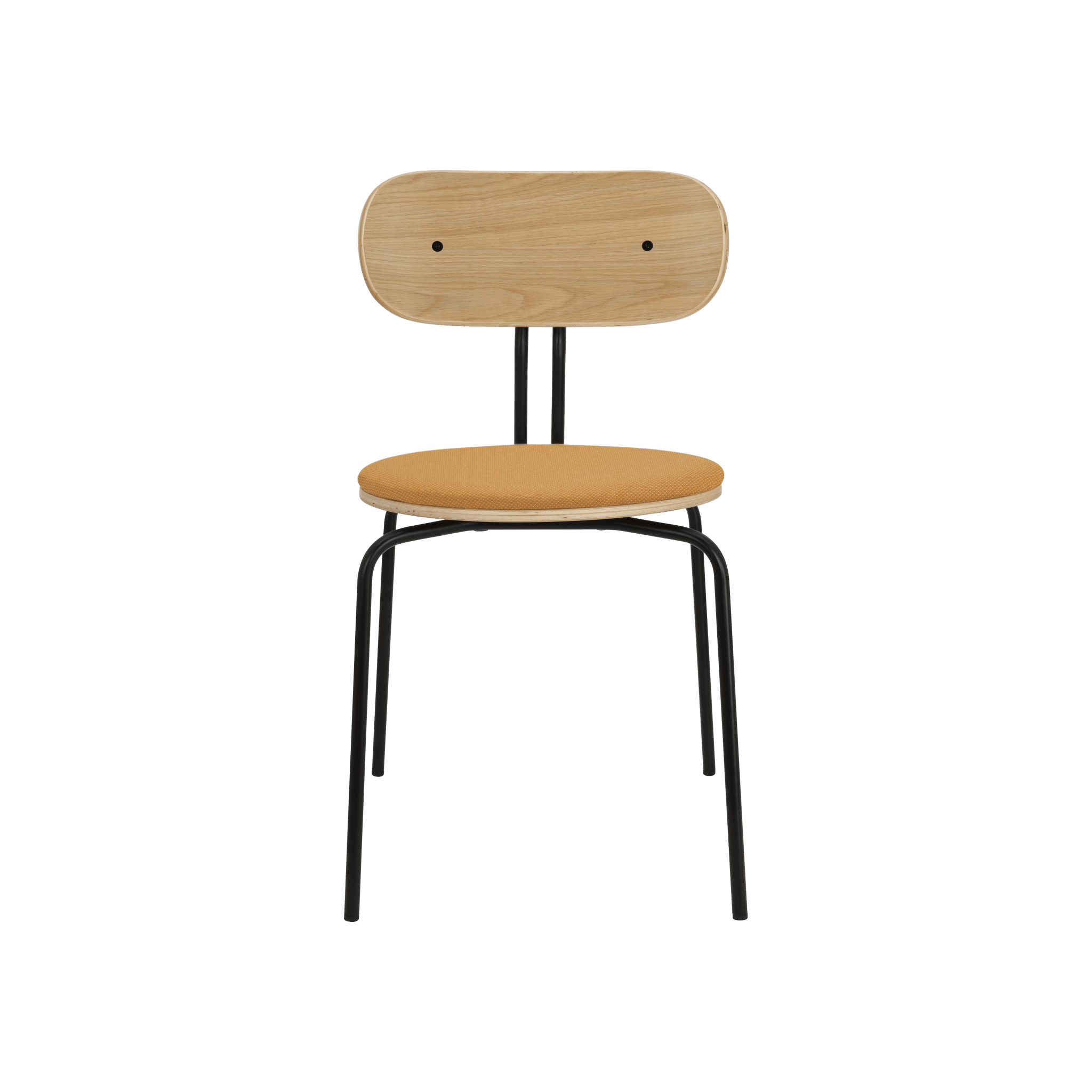 Krzesło CURIOUS bursztynowy z czarną podstawą UMAGE Eye on Design
