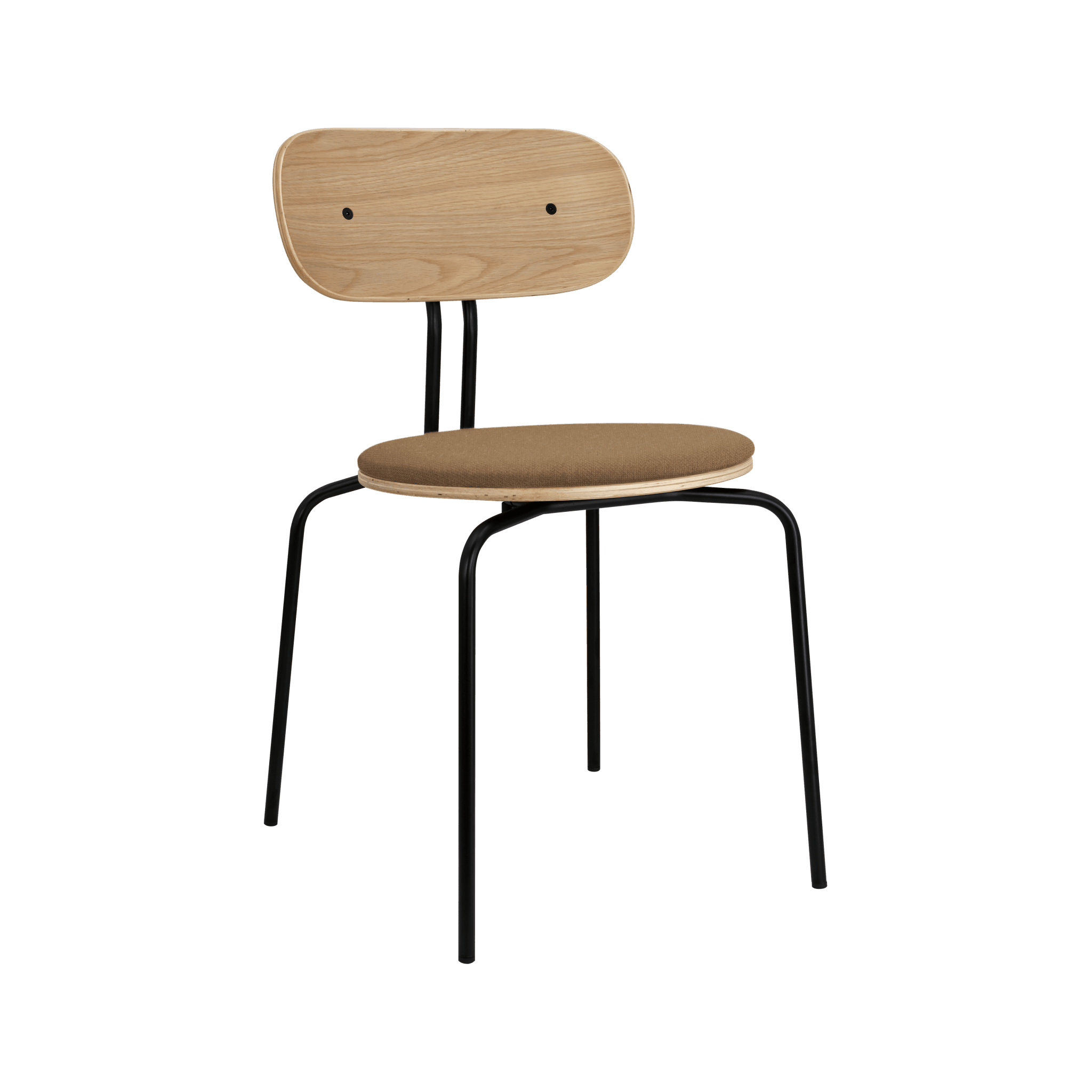 Krzesło CURIOUS cynamonowy z czarną podstawą UMAGE Eye on Design