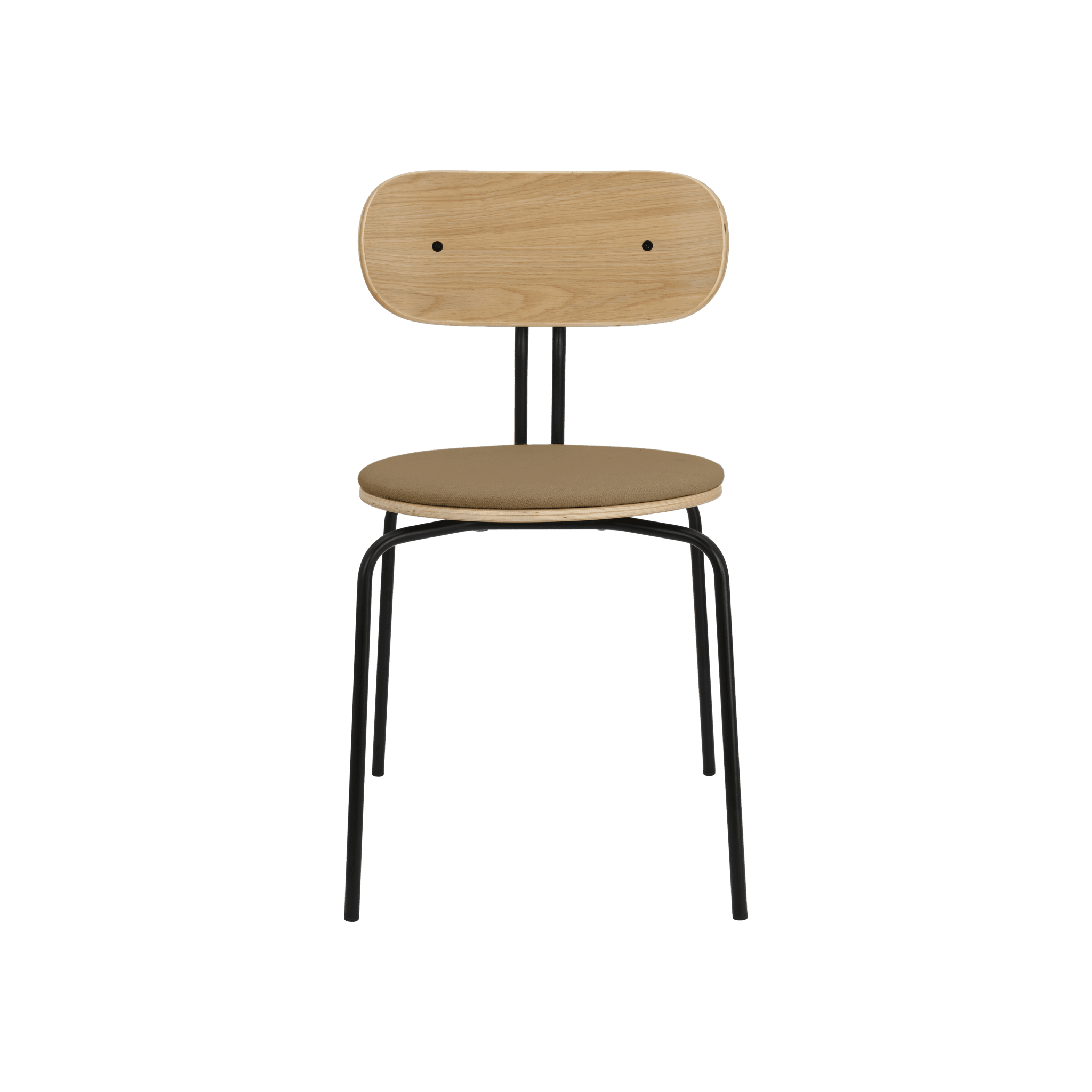 Krzesło CURIOUS karmelowy z czarną podstawą UMAGE Eye on Design