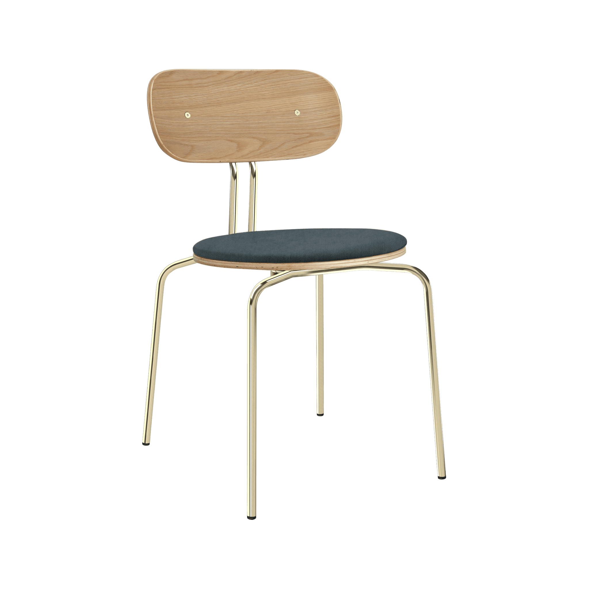 Krzesło CURIOUS stalowy ze złotą podstawą UMAGE Eye on Design